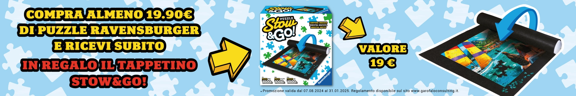 Ravensburger: Ricevi il tappetino Stow&Go in OMAGGIO | Giodicart