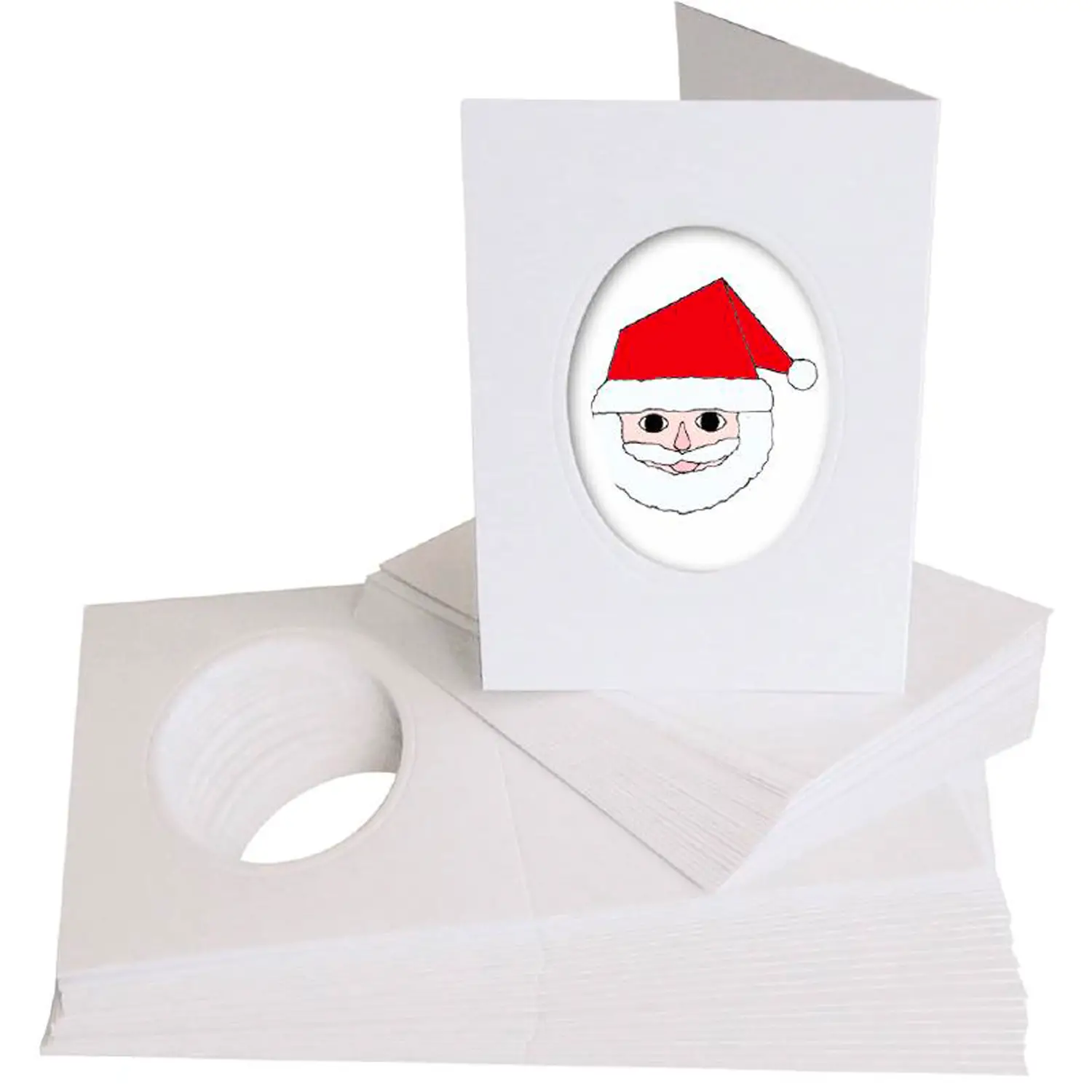 Cartoncini Augurali Con Finestra Ovale - Carta e cartoncino