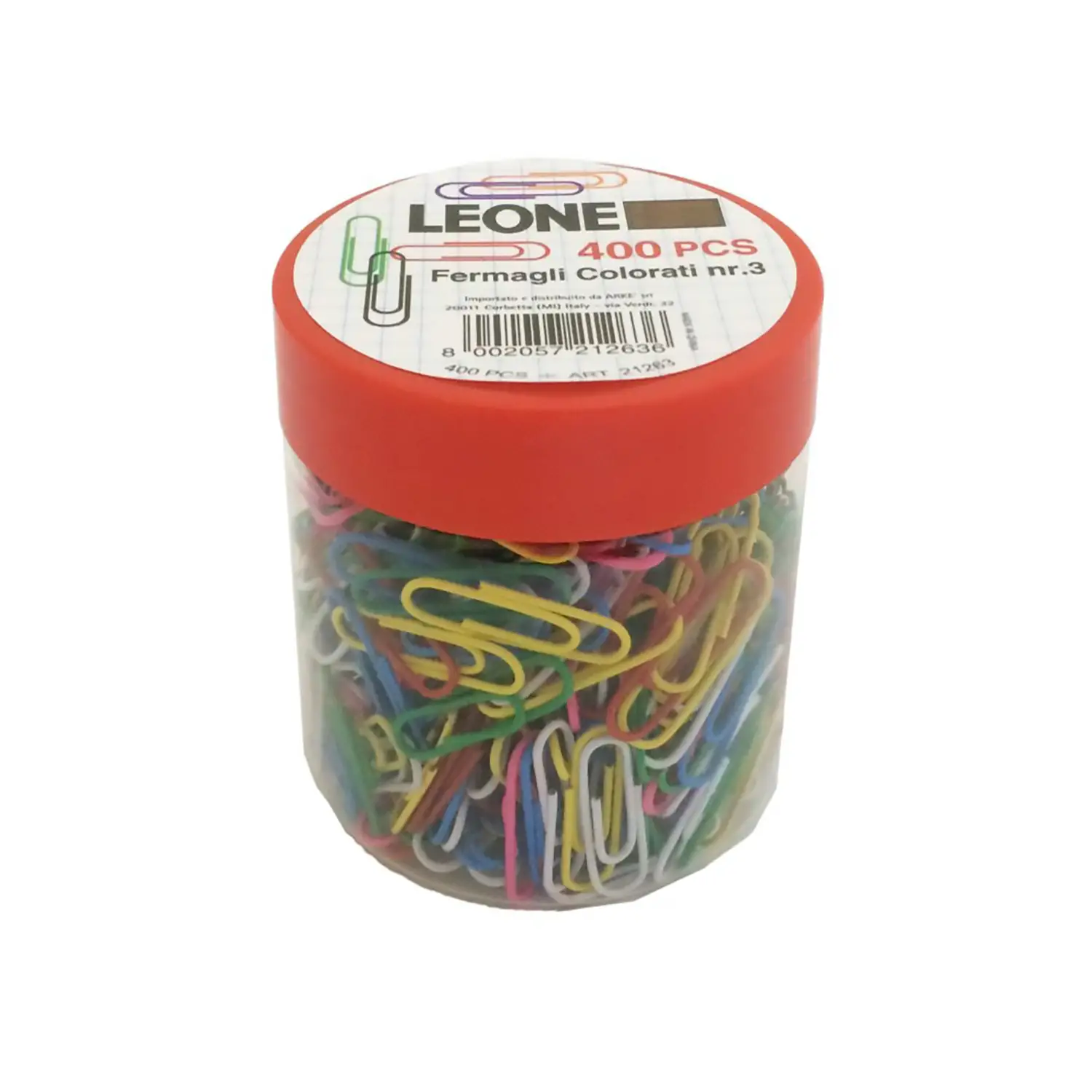 Fermagli Plastificati Colorati Misura N.3 – 400 Pezzi - Cancelleria varia