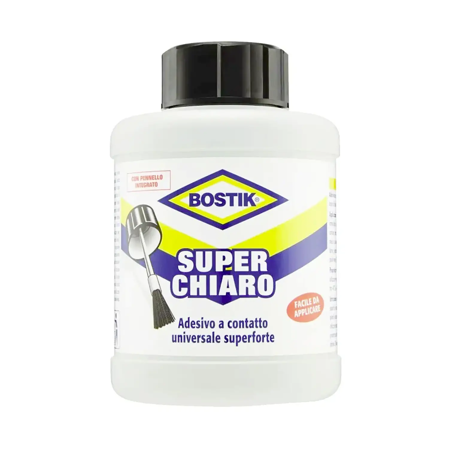 Colla Attaccatutto a Contatto Bostik Superchiaro Flacone Con Pennellino gr. 400 - Nastri adesivi e colle