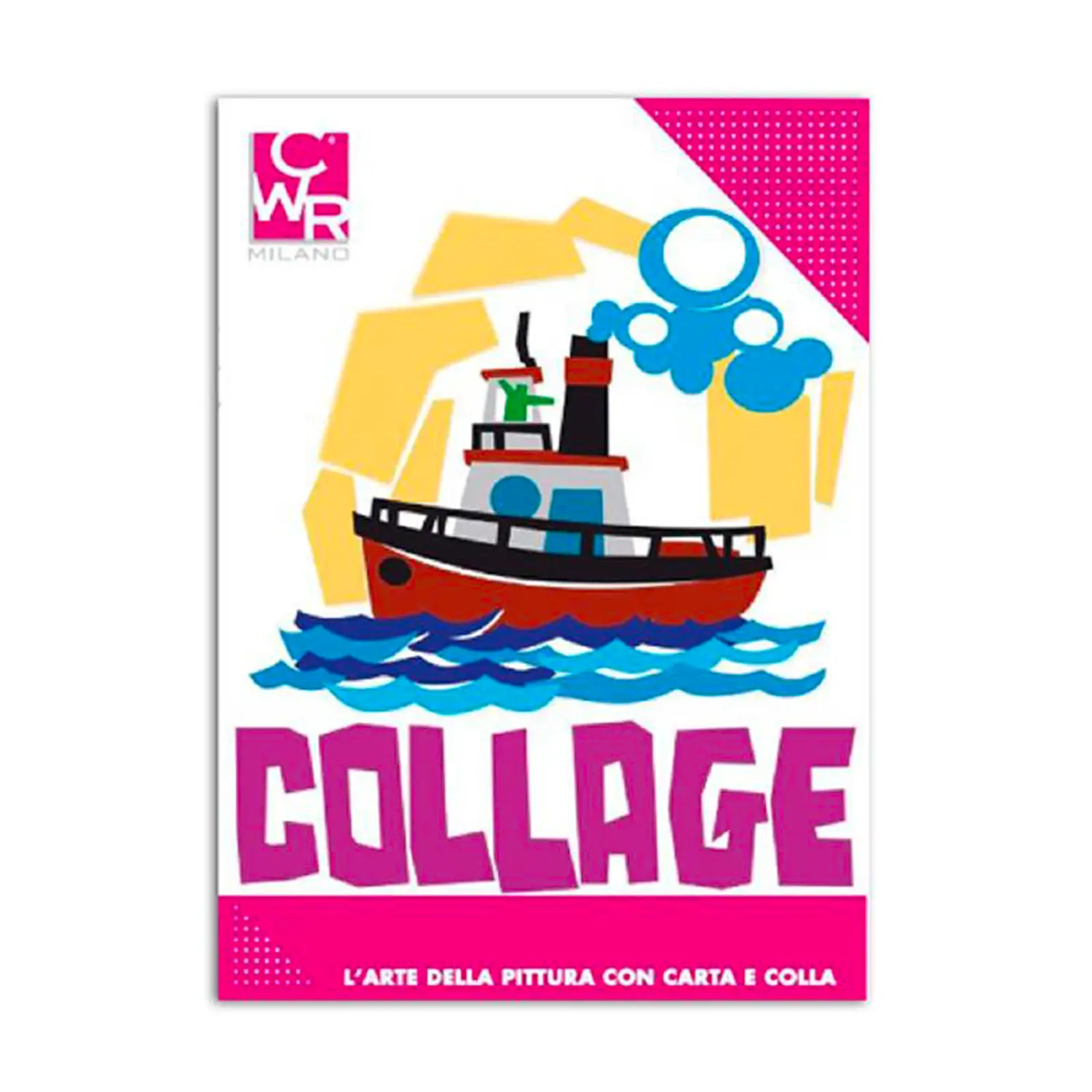 Carta Collage Colorata - Blocco 12 Fogli - Rosso - 50x70 cm - Carta e cartoncino