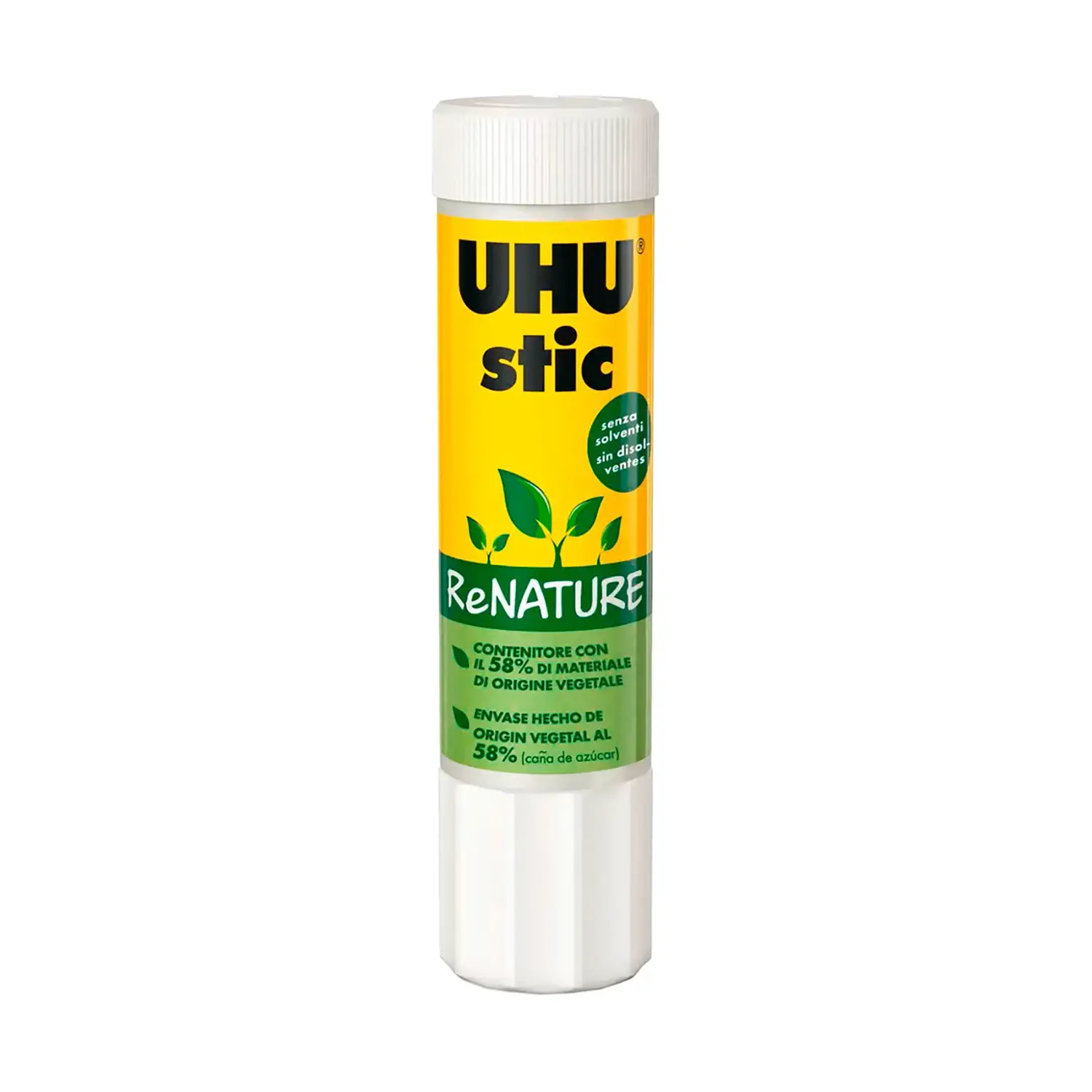 Colla Stick UHU ReNature 21 g – Colla Senza Solventi, Naturale e Riciclabile - Nastri adesivi e colle