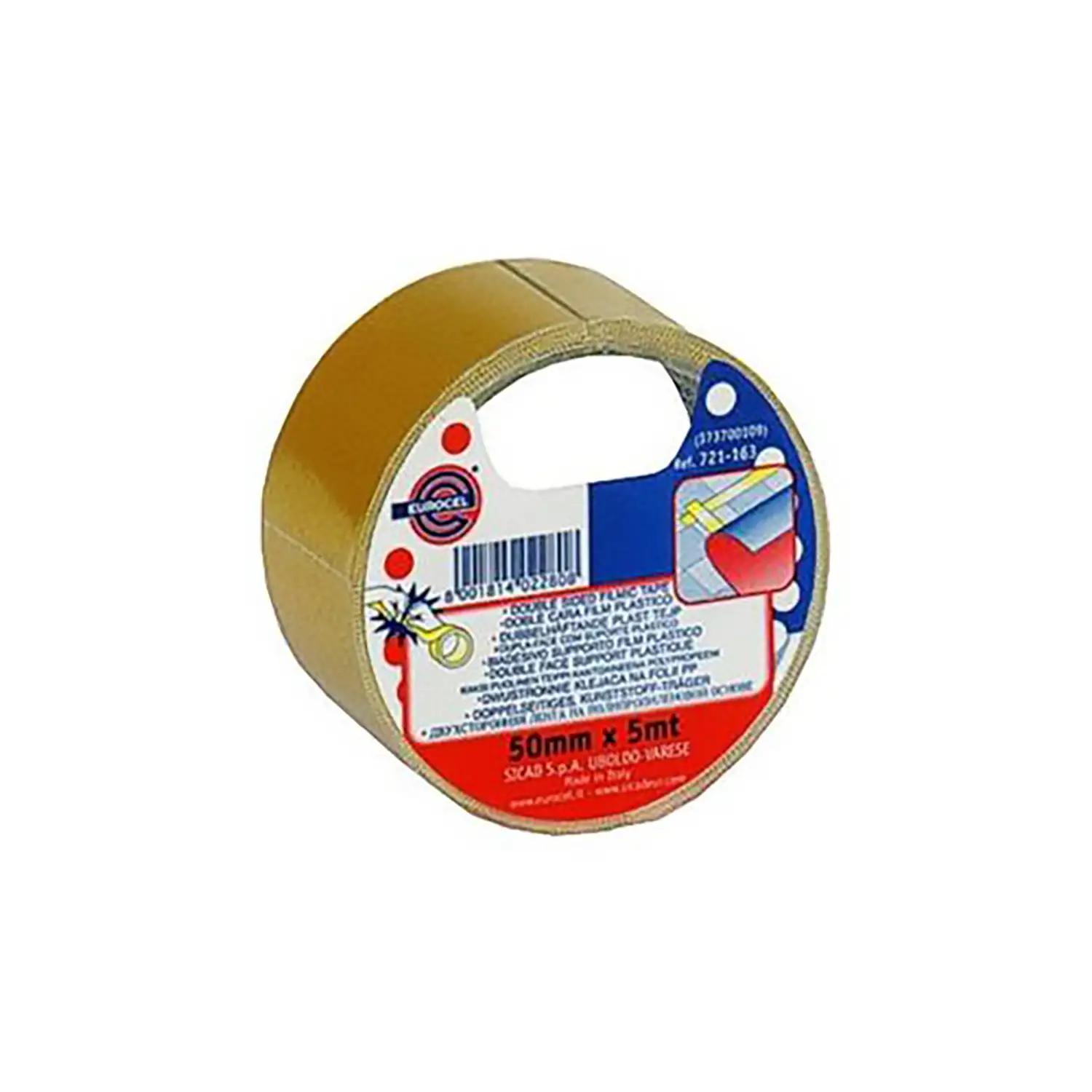 Nastro Biadesivo 50 mm Extra Forte e Rimovibile, Rotolo 5 Metri - Nastri adesivi e colle