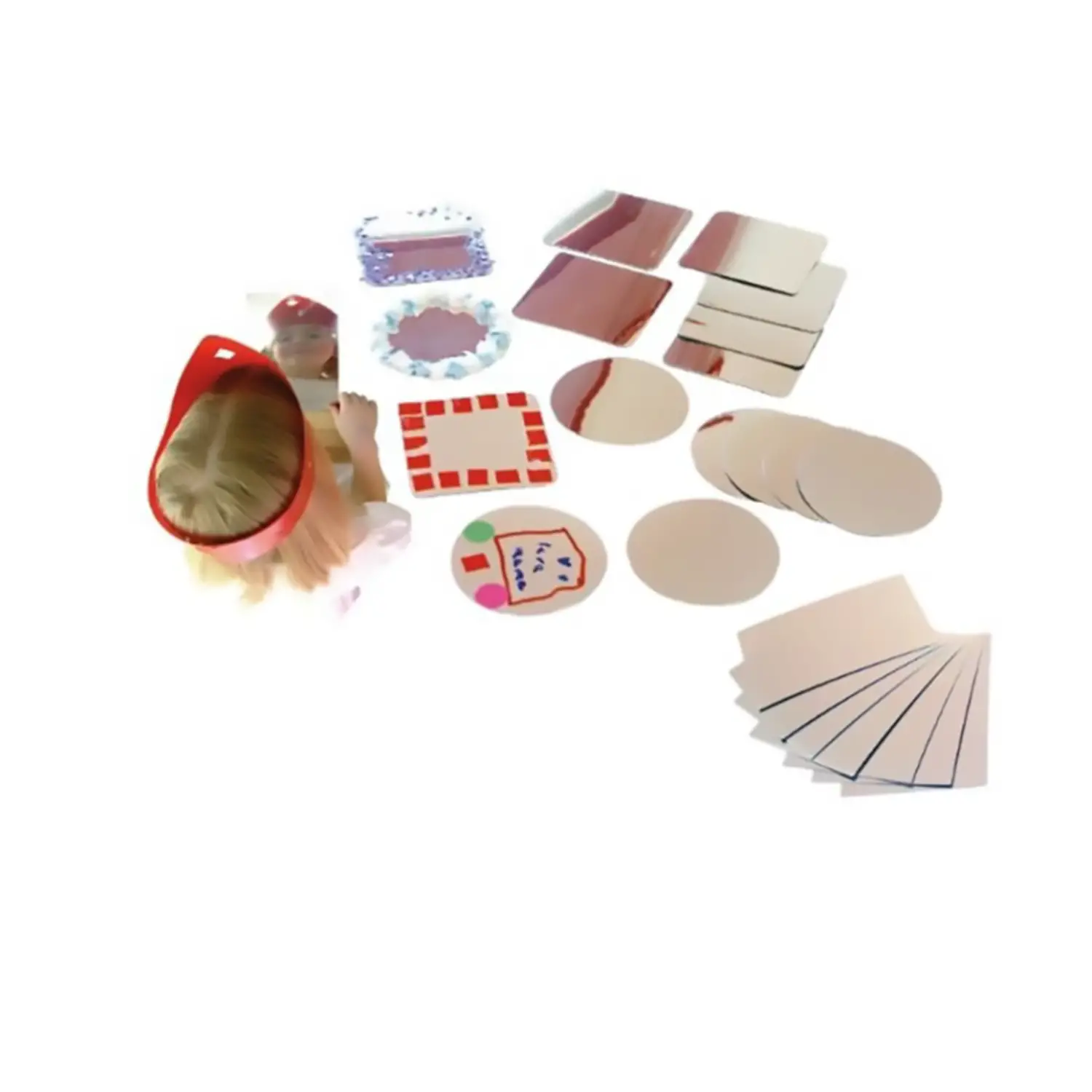 Specchi Sicuri Rettangolari 14x20 cm – 8 Pezzi - Applicazioni e decori