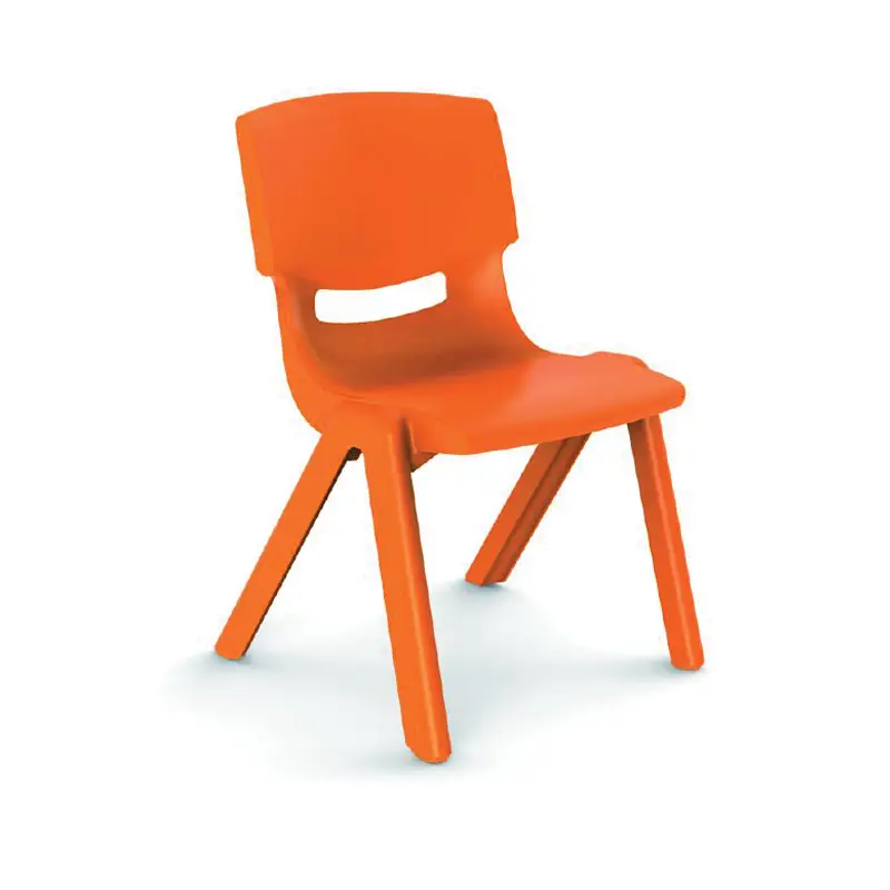 Sedia per Bambini Scuola Infanzia/Primaria - H 35,5 cm - Arancione - Sedie in plastica