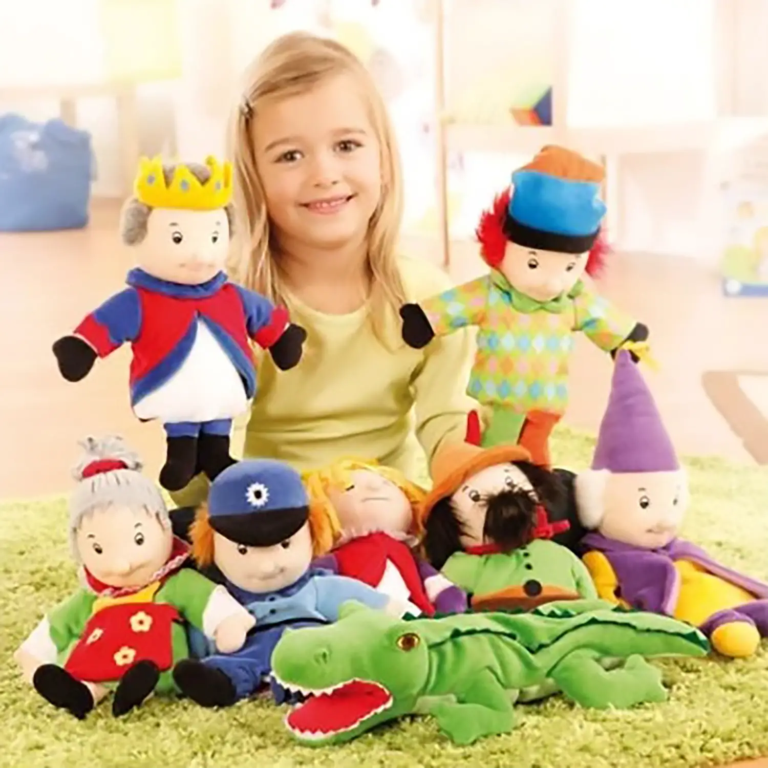 Set di Burattini a Guanto delle Fiabe – 8 Personaggi - Drammatizzazione