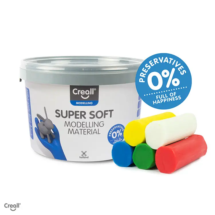 Pasta per Modellare Supersoft Creall • 10 Panetti da 175 gr. - Paste per modellare