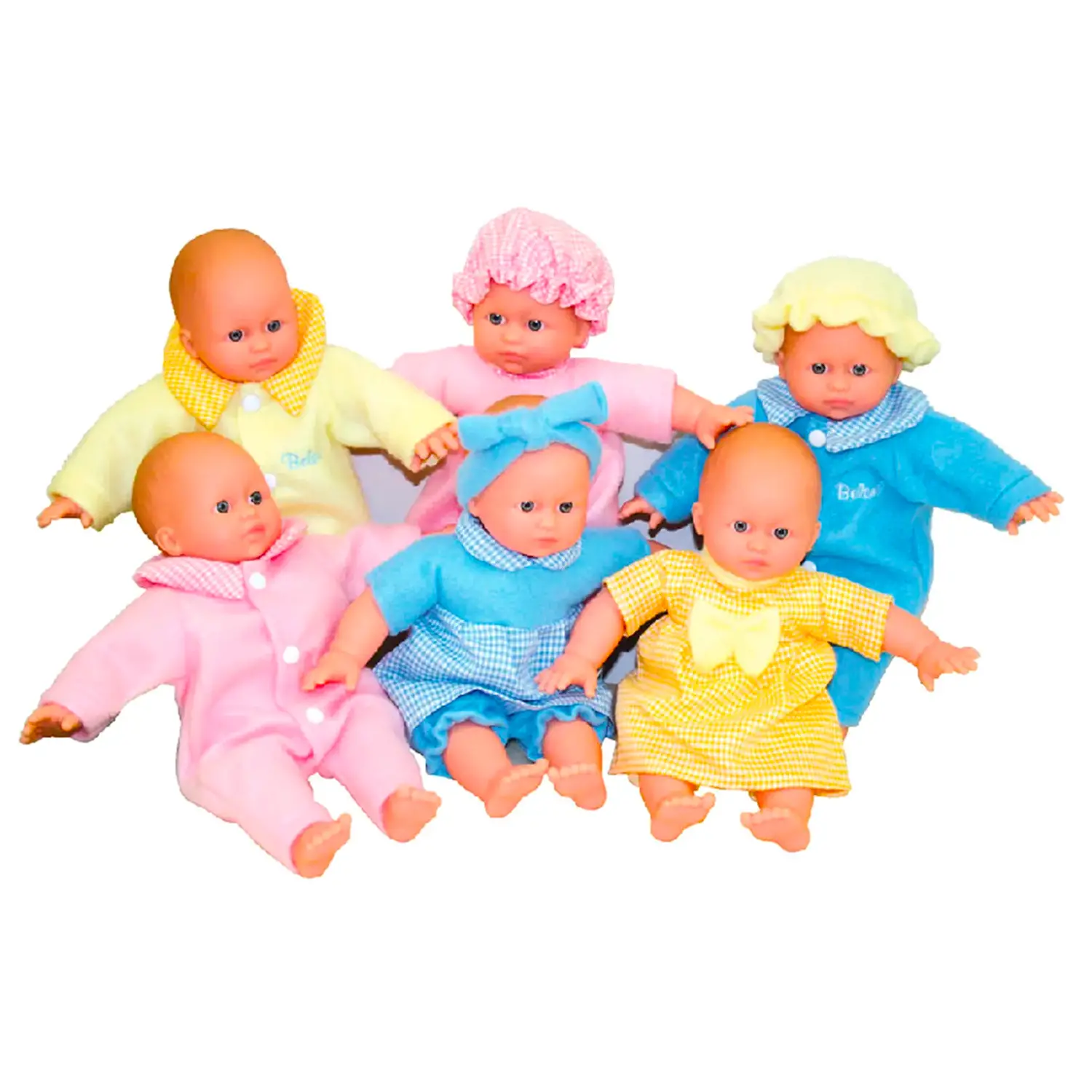 Bambolotti Bebè Morbidosi – Set 6 Pezzi da 28 cm con Maschietti e Femminucce - Bambole e accessori