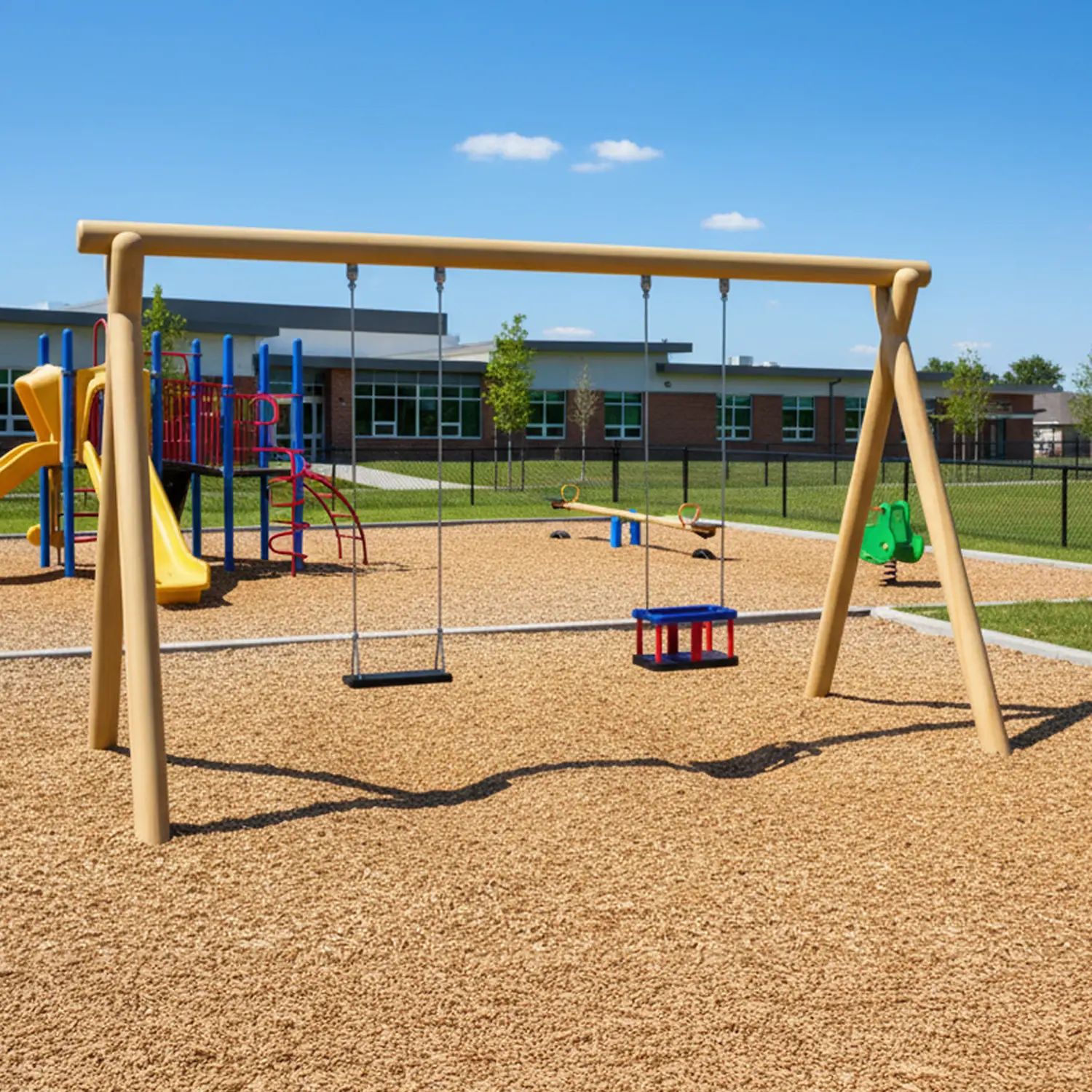 Altalena Mix Young – Seggiolino Tradizionale e a Gabbia - Playgrounds e giostre