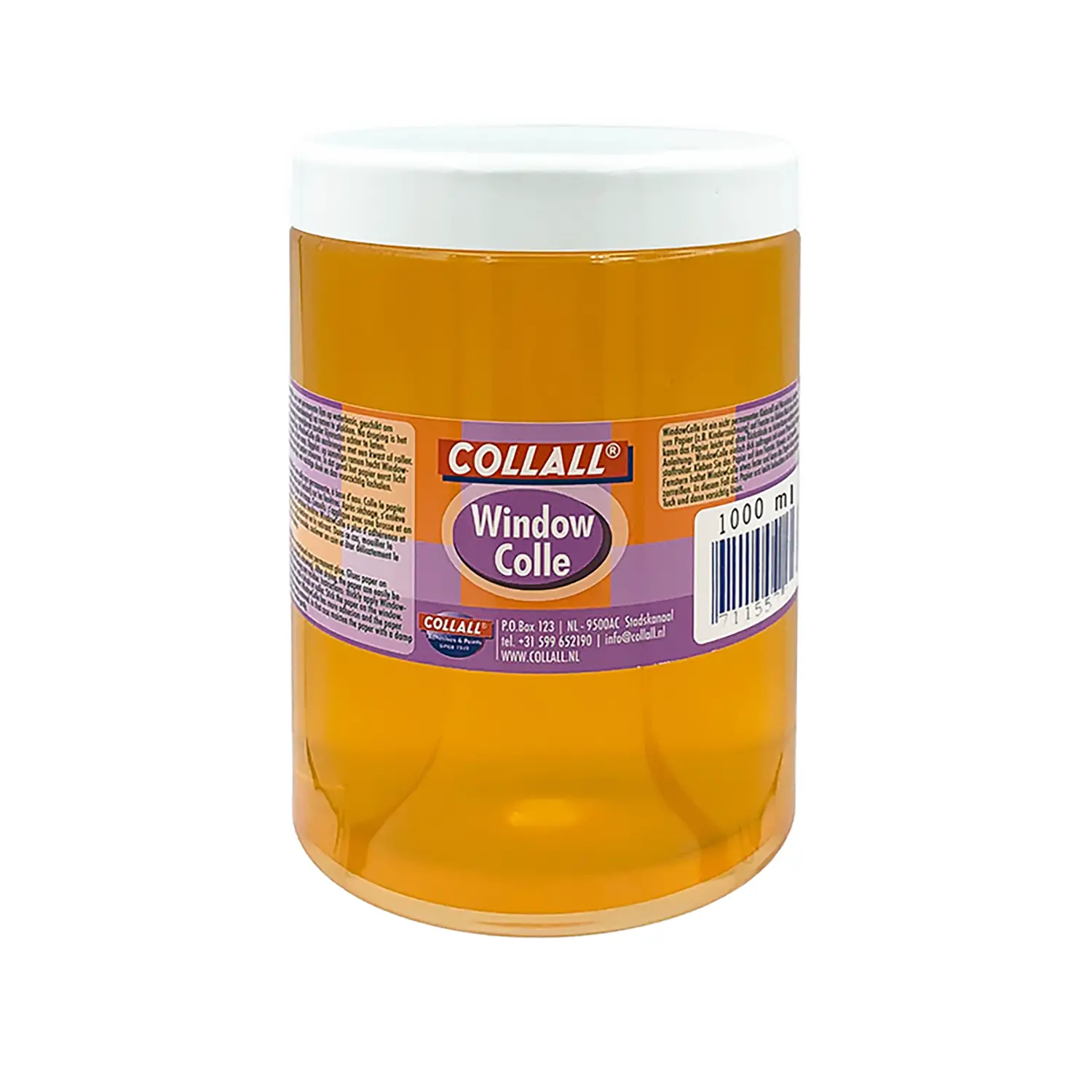 Colla per Vetri Trasparente Removibile Collall 1000 ml. - Nastri adesivi e colle