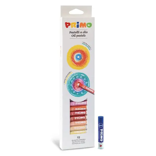 Primo 5 Vasetti Di Guazzo Pastello Da 25 Ml - Colori Vivaci Per Pittura Su Carta, Legno, Tessuto E Vetro - Made In Italy