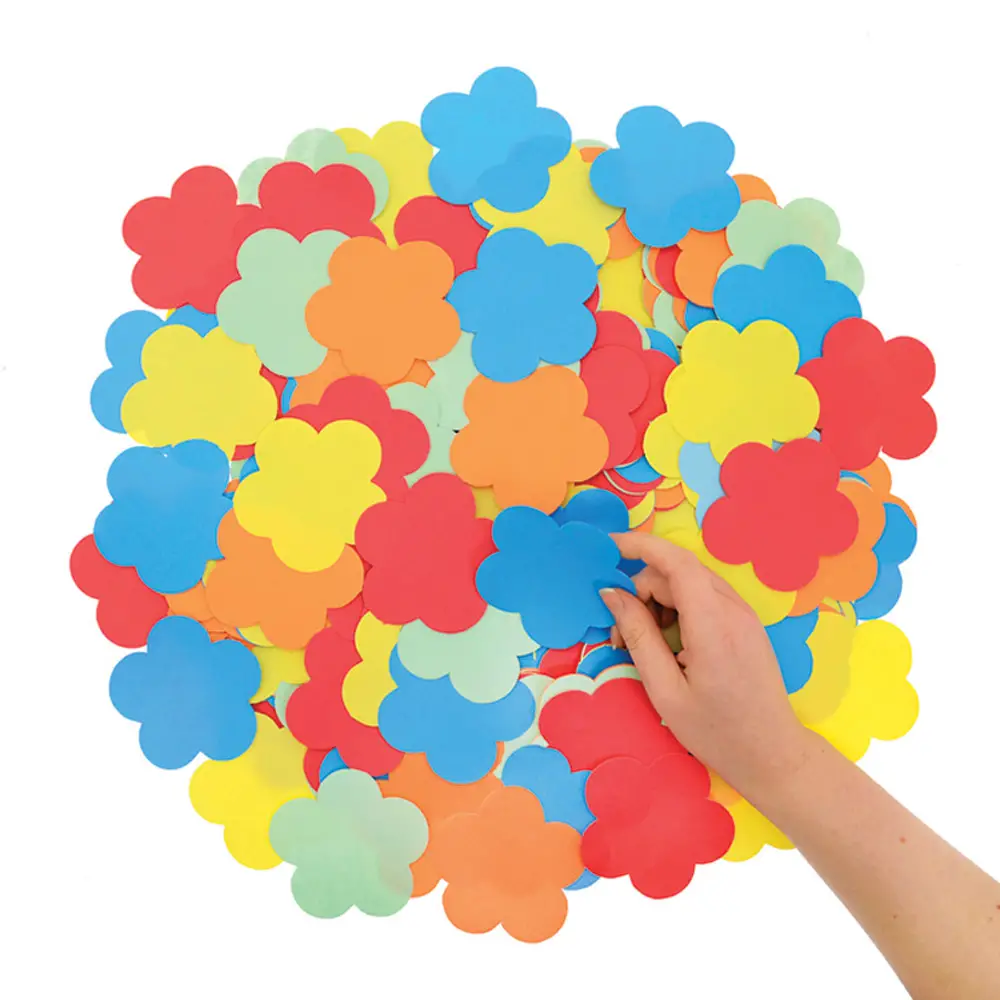 Sagome Fiori in Cartoncino 500 Pezzi - Diametro 80 mm - Carta e cartoncino