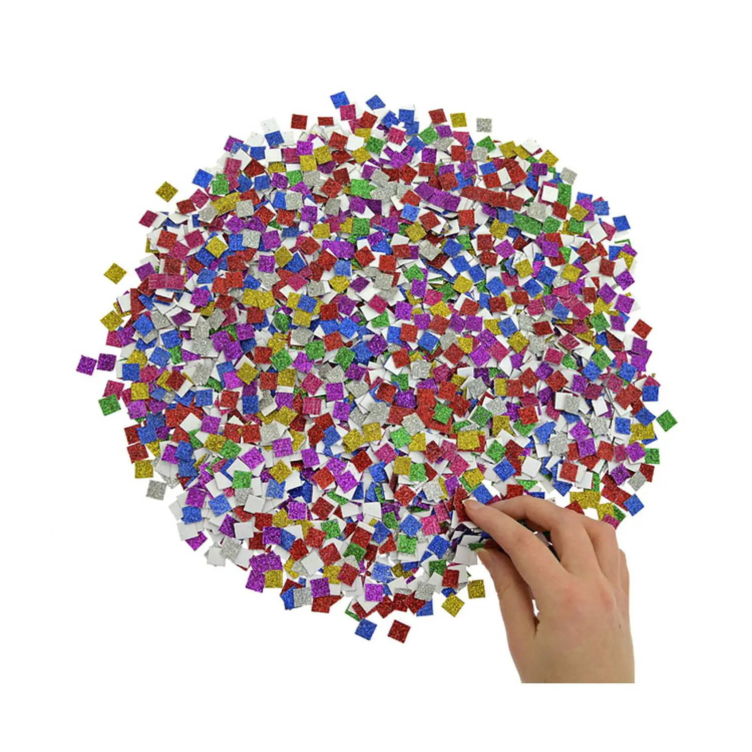 Mosaico Collage Glitter – 4000 Tessere 1x1 cm – Set Creativo - Carta e cartoncino