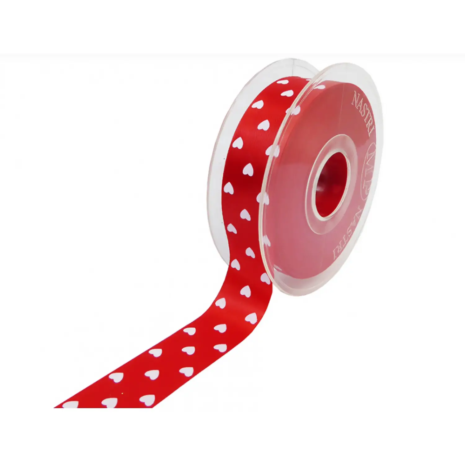 Nastro Rosso Cuori 25 mm x 45 Metri – Nastro Decorativo Romantico - Rafia, nastri e cordoncini