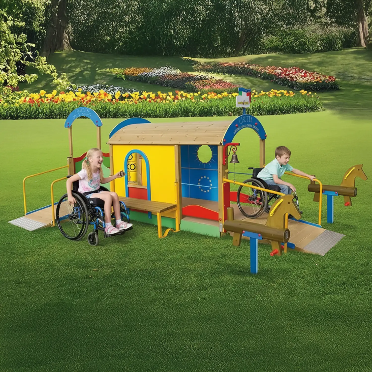 Percorso Per Un Sorriso – Gioco Inclusivo per Parchi Giochi Accessibili - Playgrounds e giostre