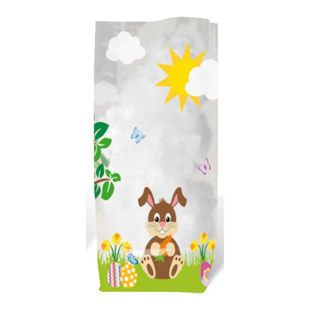 Sacchetti Cellophane Conigli – 10 Pezzi – Trasparenti e Alimentari - Carta e cartoncino