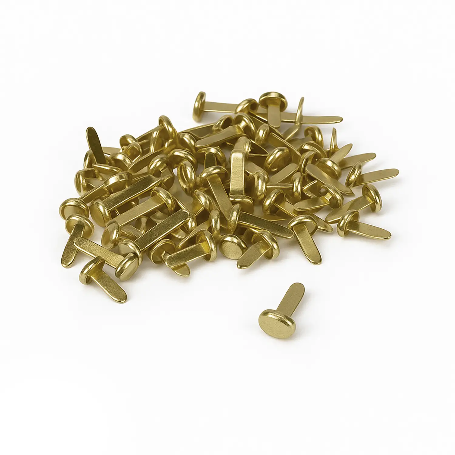 Fermacampioni Ottonati Misura n.4 Scatola 100 Pezzi - Cancelleria varia