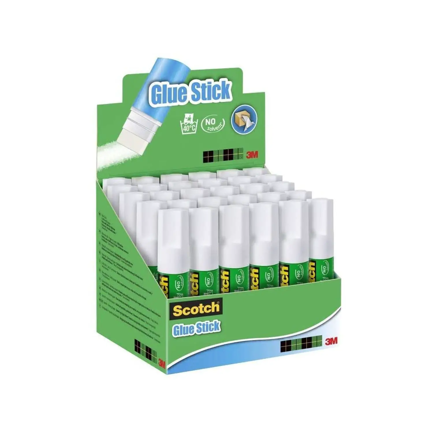 Colla Stick Scotch 3M 8 gr – Confezione da 30 Pezzi - Nastri adesivi e colle