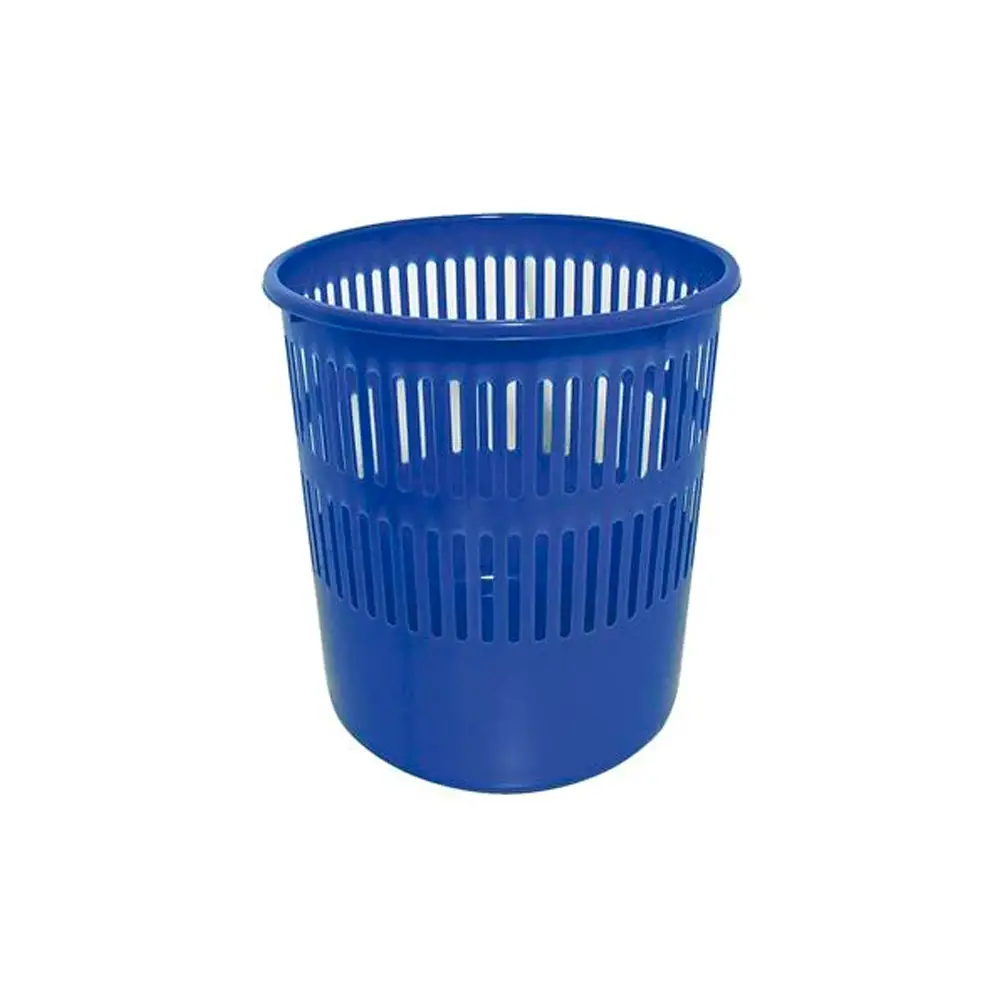 DOITOOL Cestino Retro In Plastica Finta Pelle - Rosso, 25,5 X 20 Cm - Pratico Secchio Per Rifiuti Per Ufficio, Camera Da Letto, Bagno - Design Vintage
