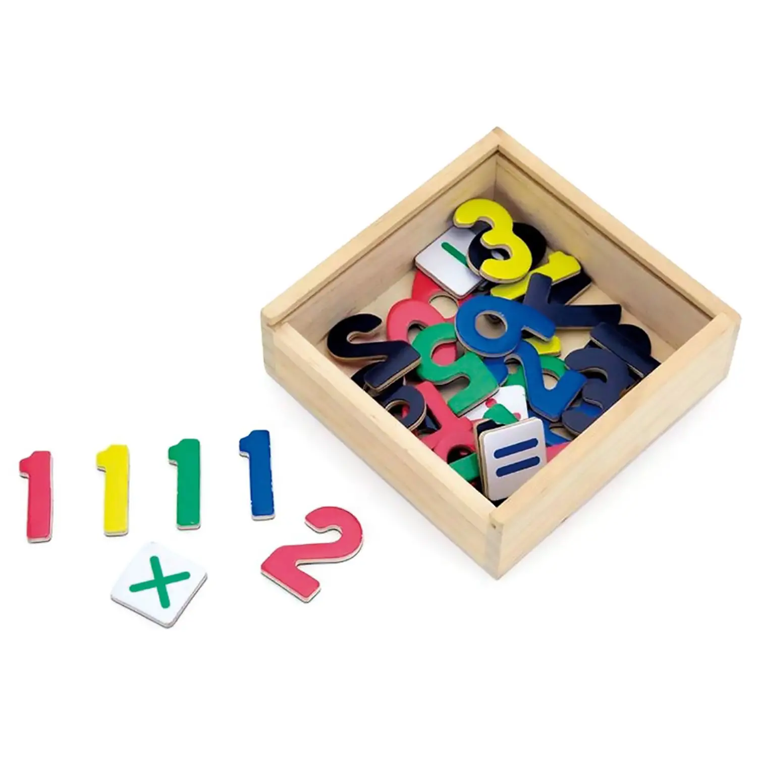 Set di Numeri in Legno Magnetici – 37 Pezzi - Classificazione e matematica