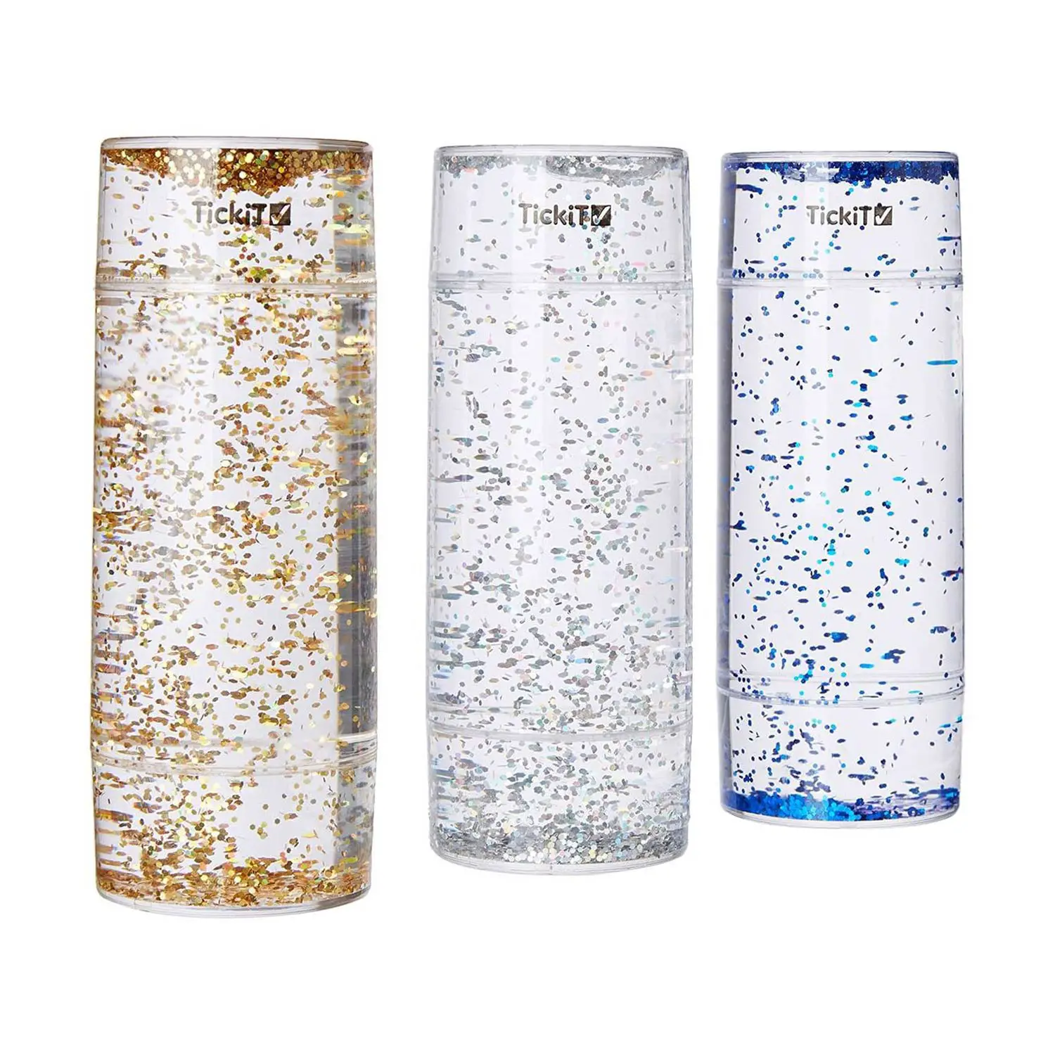 Cilindri Glitterati - 3 Pezzi - Sviluppo sensoriale