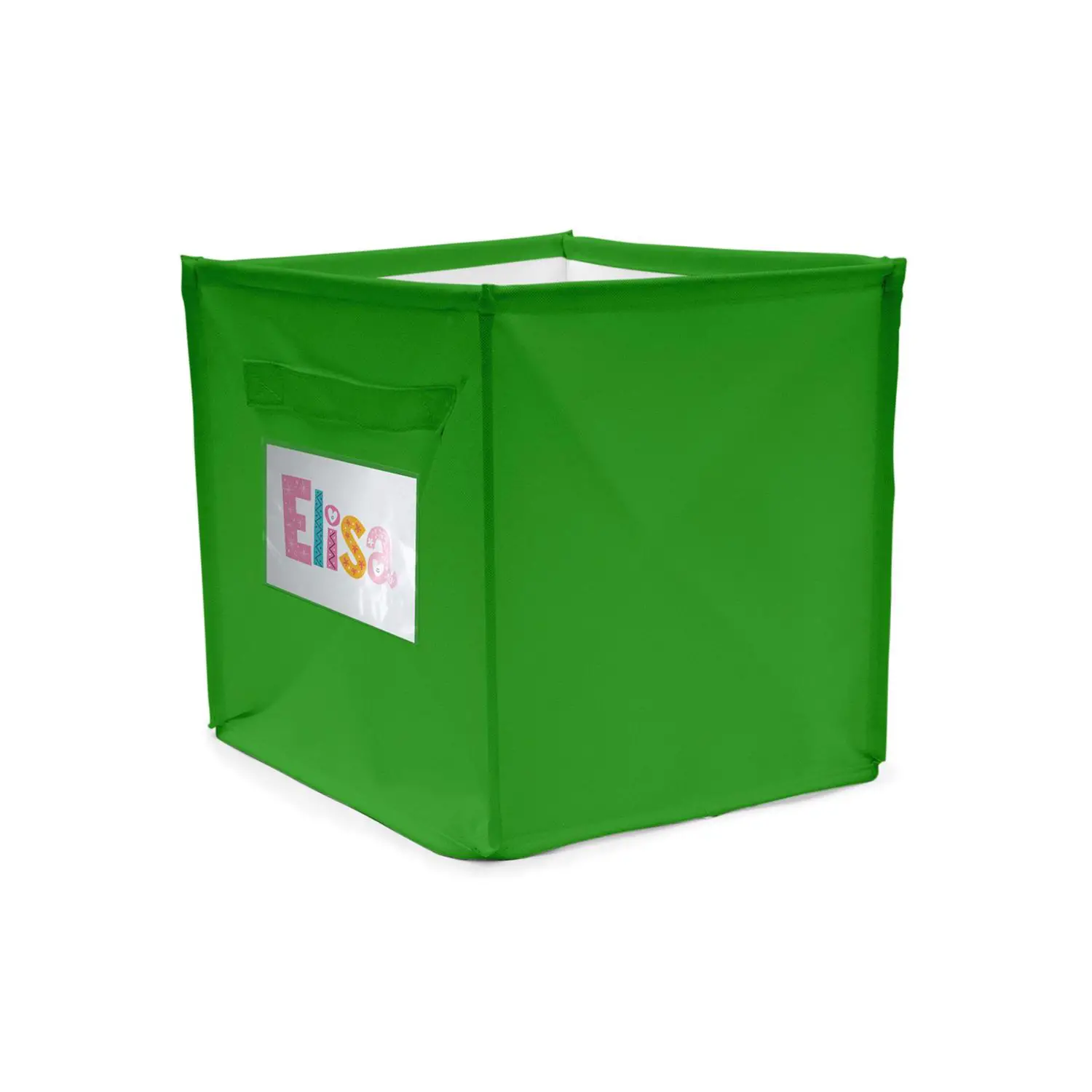 Sacca Cubo Ripiegabile con Tasca Verde - Arredo Nido e Infanzia