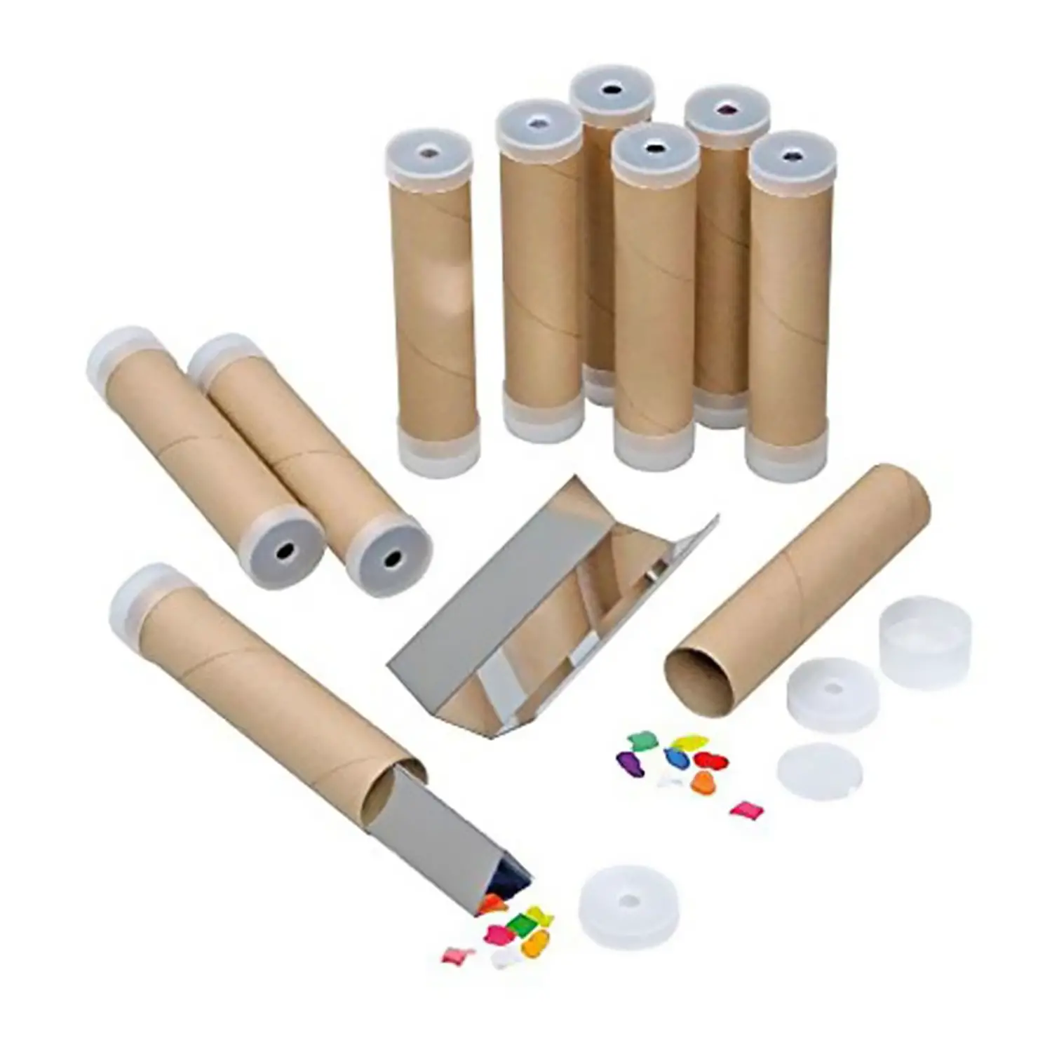 Kit Caleidoscopi da Costruire e Decorare – 10 Pezzi - Carta e cartoncino