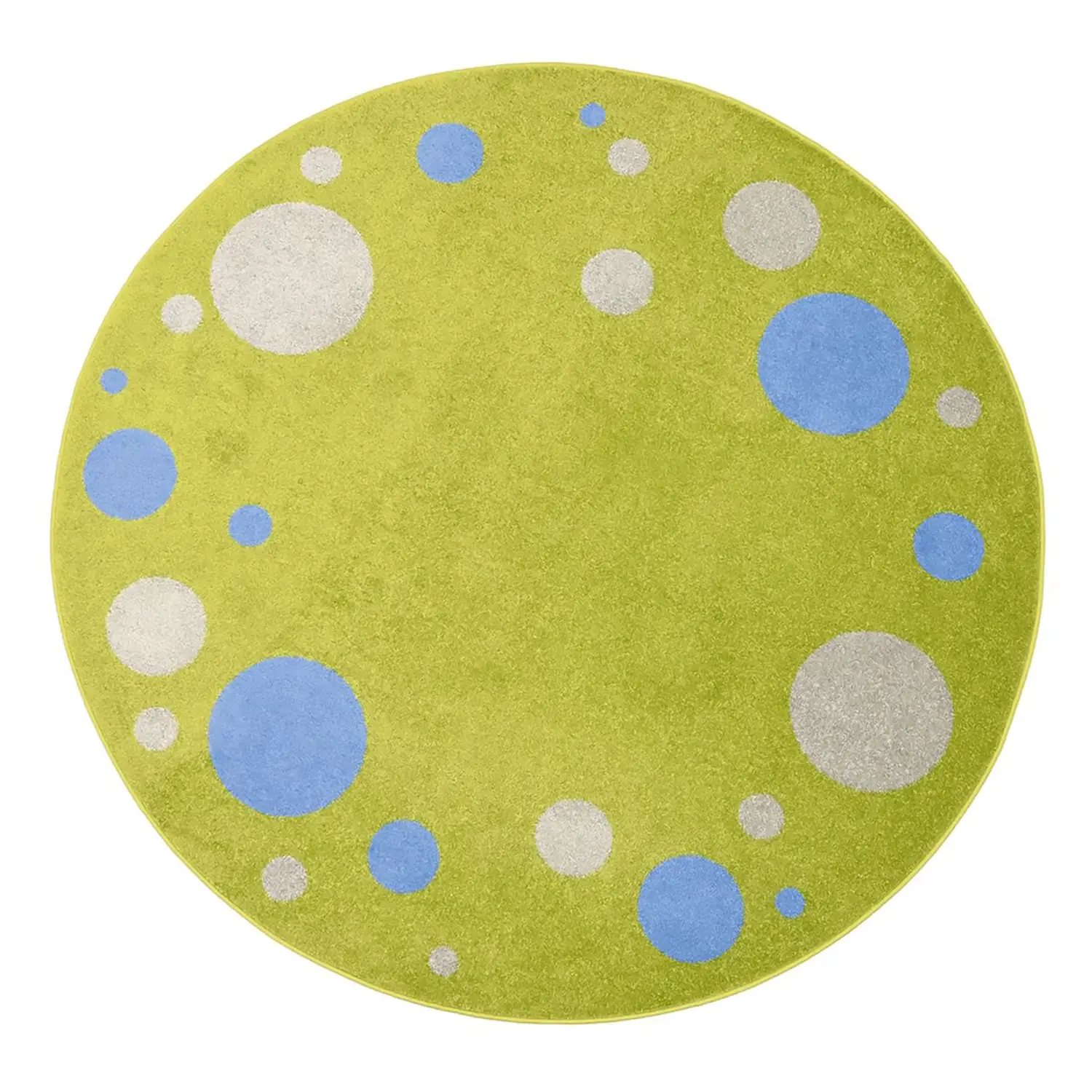 Grande Tappeto Verde dei Cerchi – Ø 2 Metri - Tappeti per il gioco