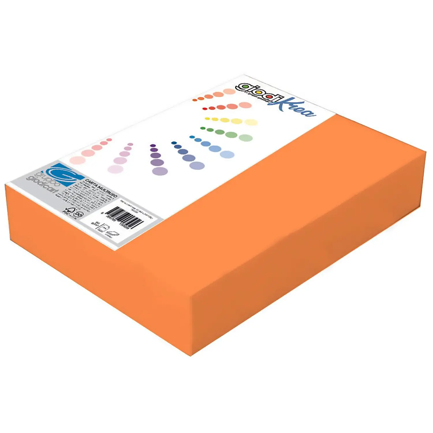 Risma Carta Arancio A4 Giodikrea 80 gr – 250 Fogli – Alta Qualità - Carta e cartoncino