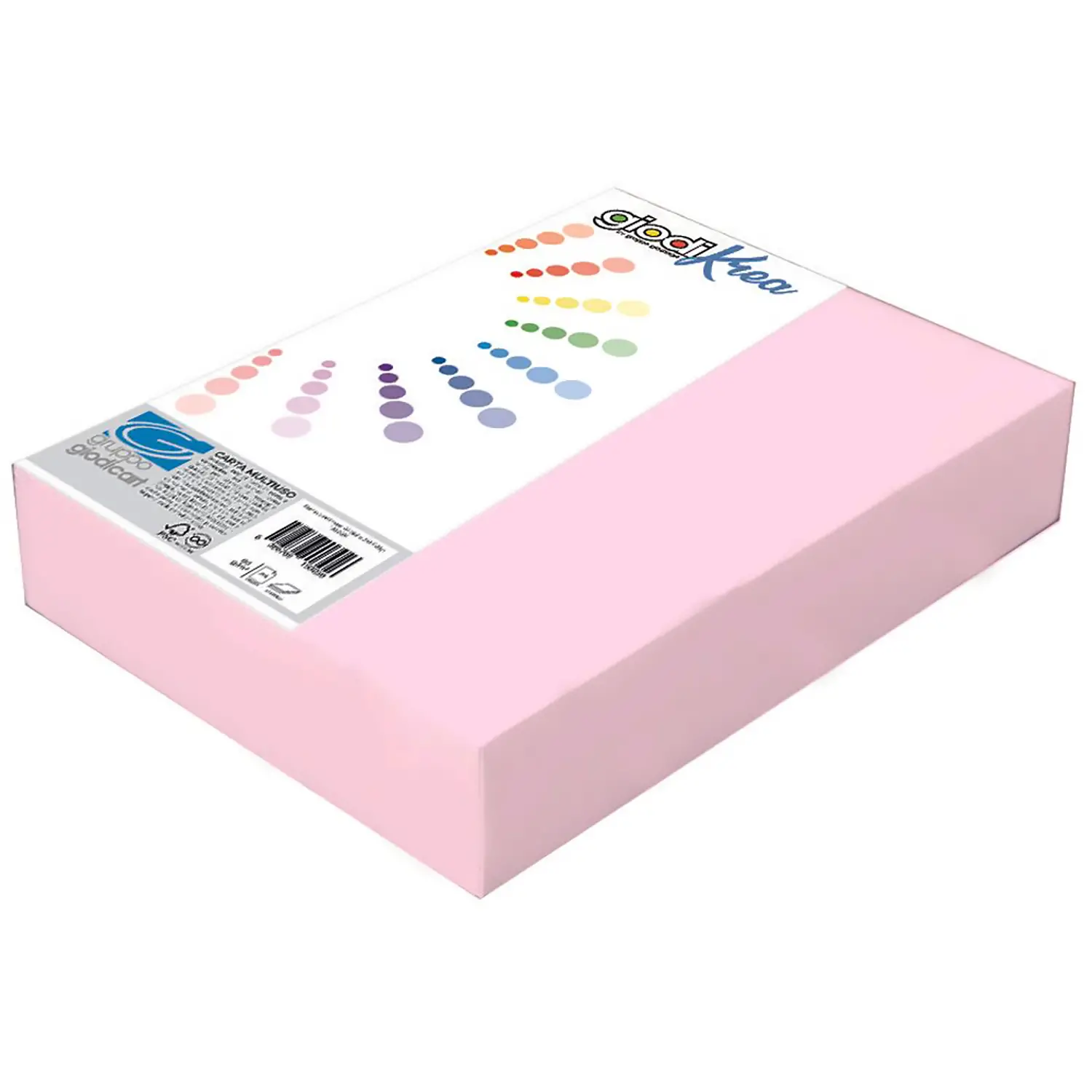 Risma Carta Rosa Pastello A4 Giodikrea 80 gr – 250 Fogli – Alta Qualità - Carta e cartoncino