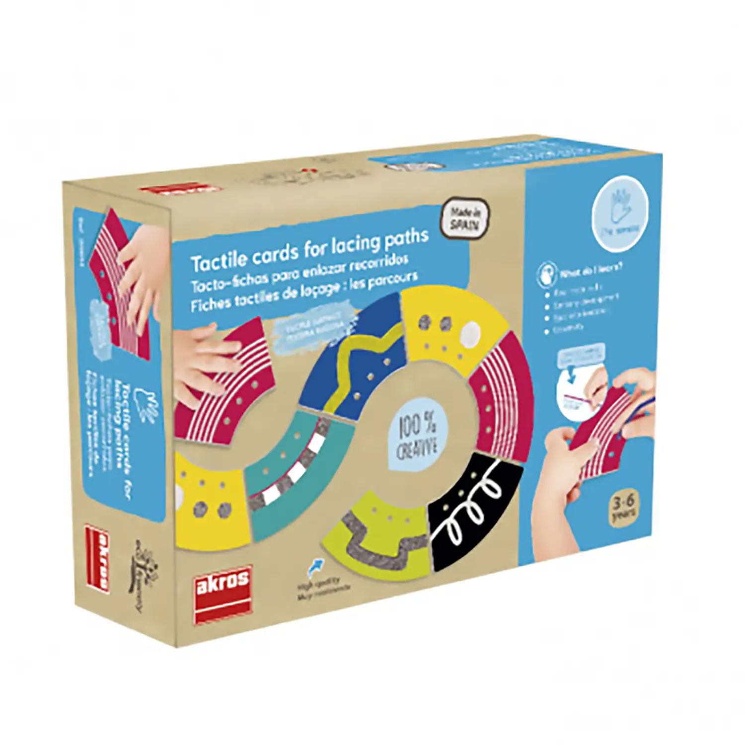 Allacciature con Superfici Tattili – 36 Pezzi + 10 Lacci - Sviluppo sensoriale