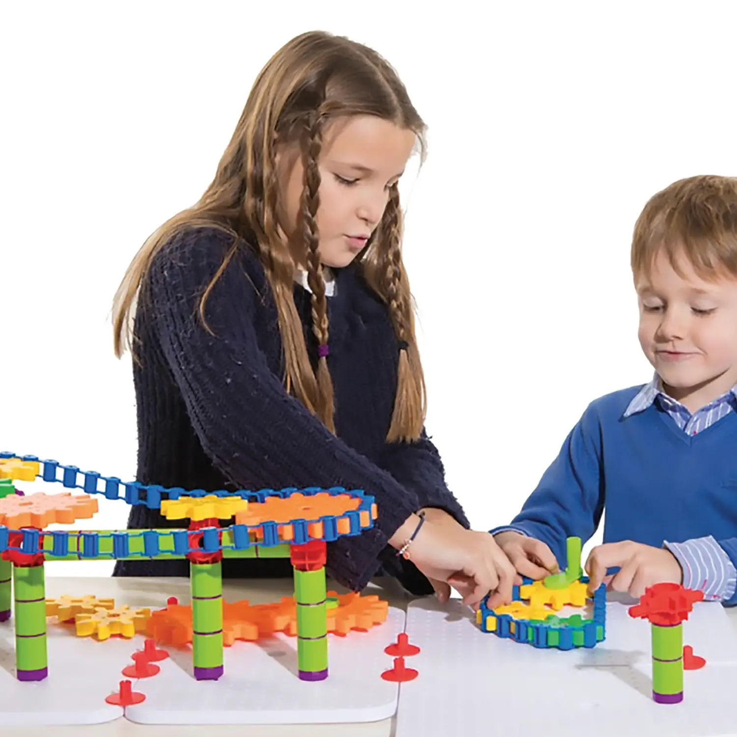 Kit Costruzioni Ingranaggi in Movimento – 340 Elementi per Imparare la Meccanica STEAM - Costruzioni in plastica