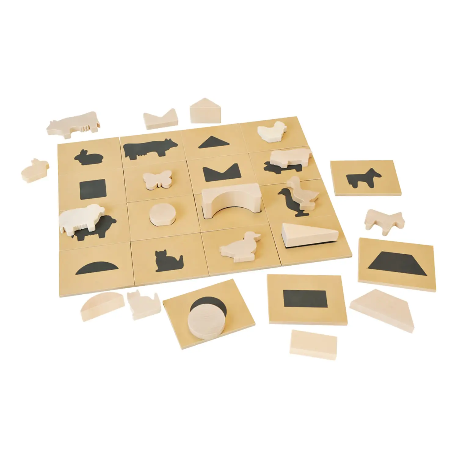 Gioco Educativo in Legno – Ombre e Sagome 3D - Associazioni e tombole