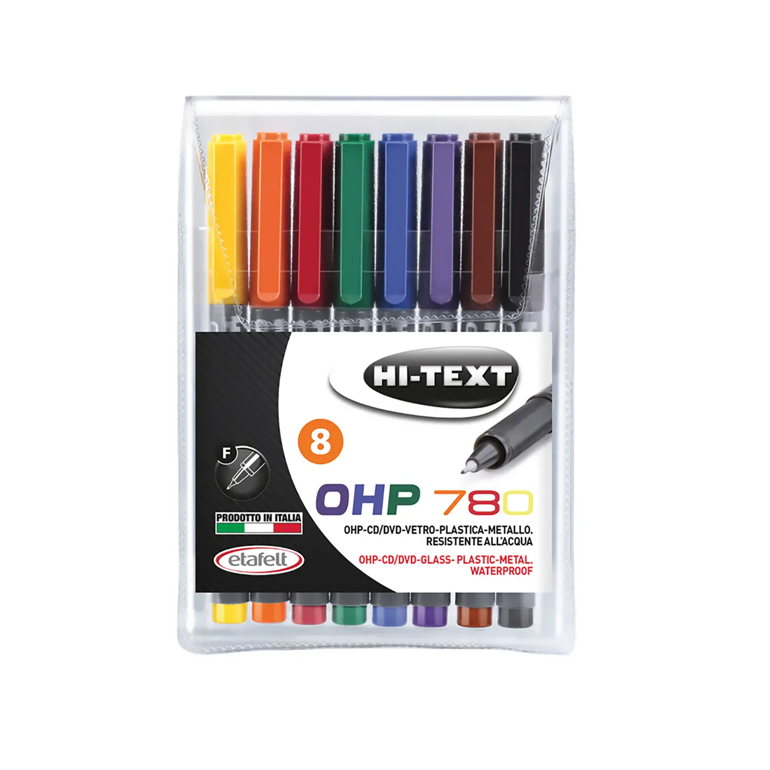 Marcatore Permanent Ohp Punta Fine 8 Colori - penne pennarelli ufficio
