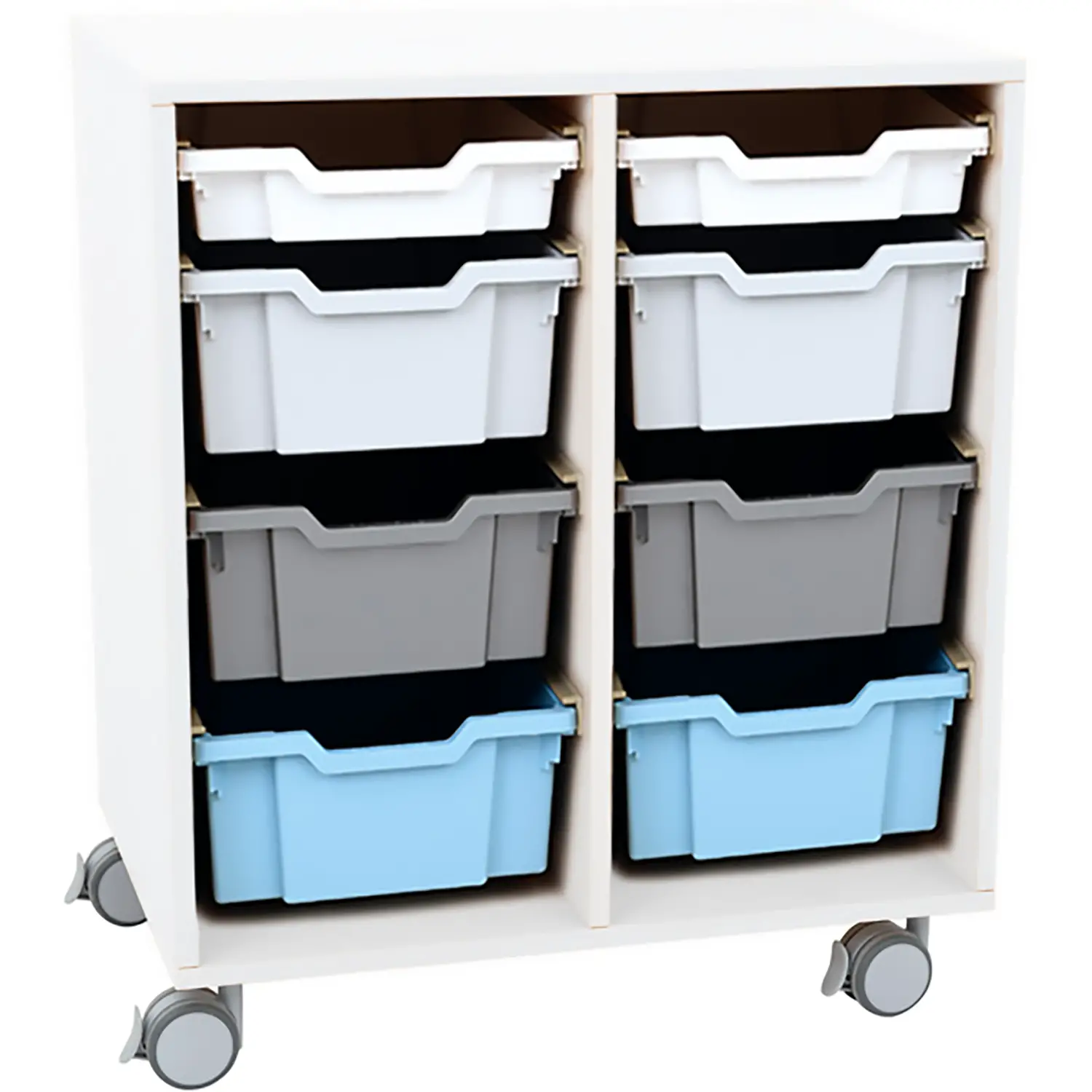 Arredo Scuola Carrello Innova Bianco Con 8 Cassetti, Per Ambienti scolastici - Arredo scuola dell'obbligo