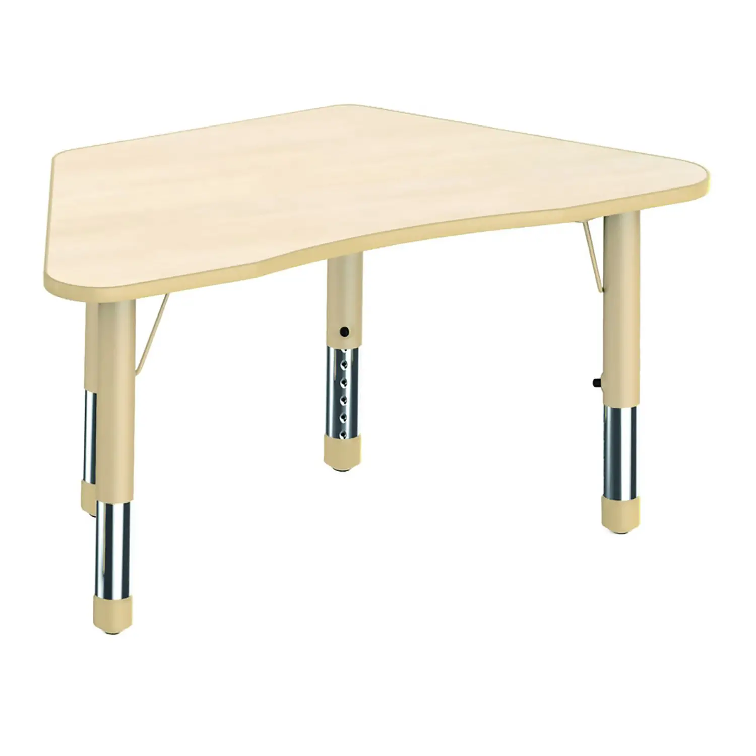 Tavolo Scuola Serie 2020 Trapezio cm. 95x53 H 40-60 - Arredo Nido e Infanzia