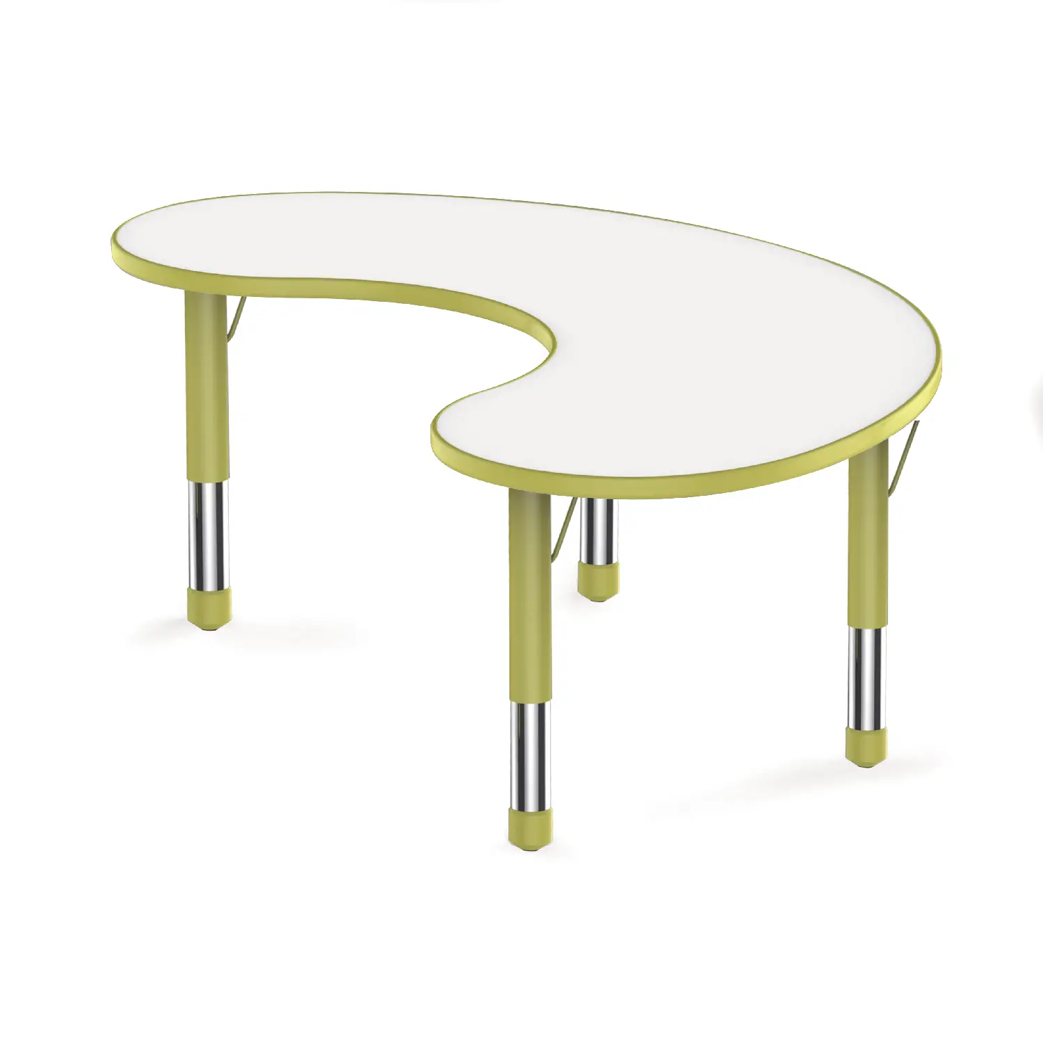 Tavolo Serie 2020 Virgola H 40-60 Verde - Arredo Nido e Infanzia
