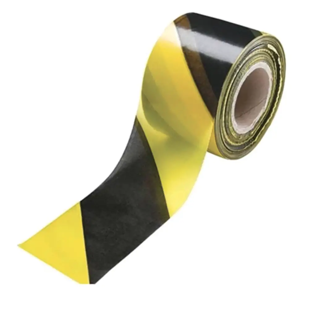 Nastro Adesivo Segnaletico Giallo Nero in PVC – 5 cm x 33 m per Delimitazione Aree - Nastri adesivi e colle