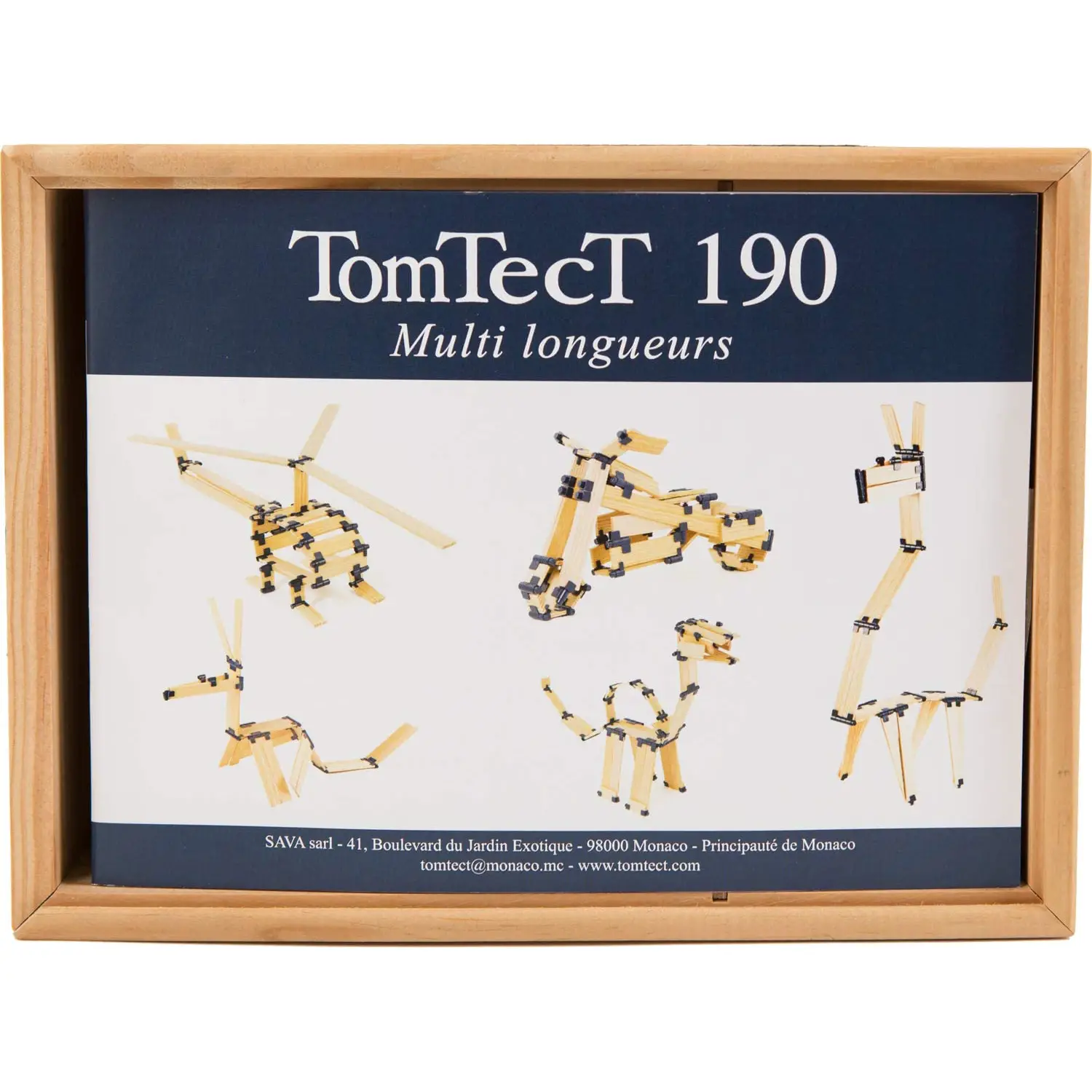 TomTecT Listelli in Legno Naturale – Set 190 Elementi - Costruzioni in legno