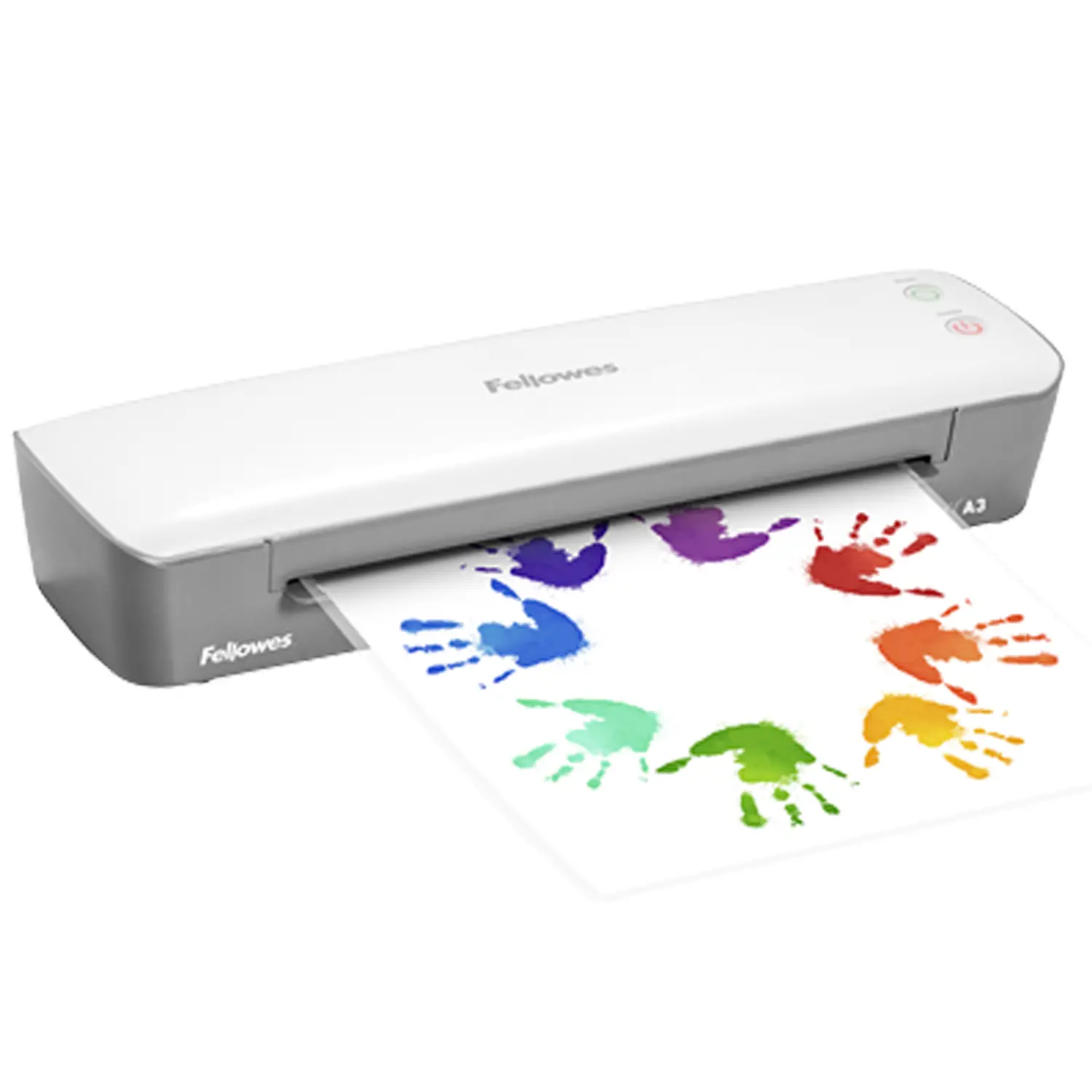 Plastificatrice Fellowes Ion A3 – Plastificazione a Caldo fino a 125 Micron con Starter Kit - Rilegare e Plastificare