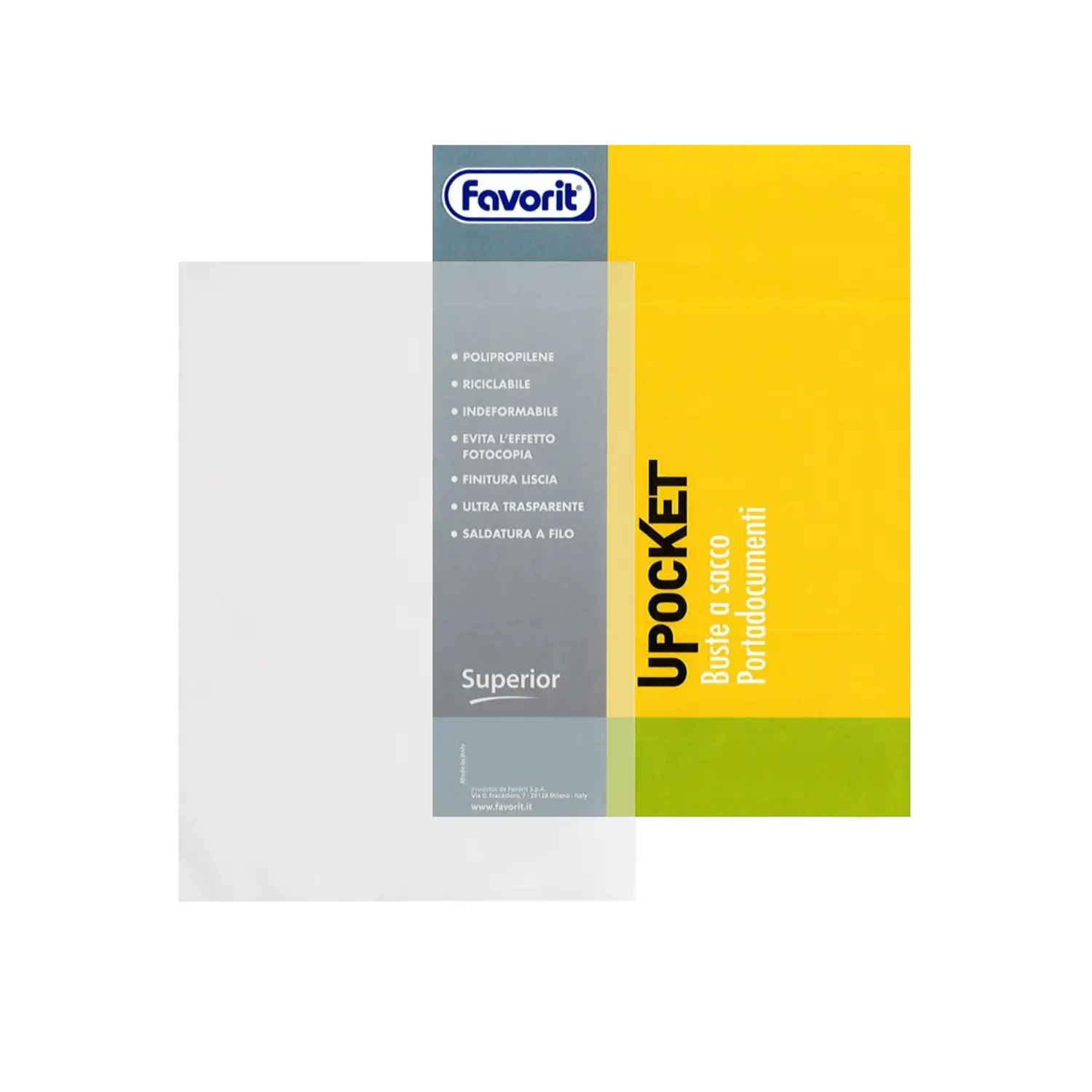 Buste Trasparenti a Sacco cm. 15x21 25 Pezzi - Archiviazione