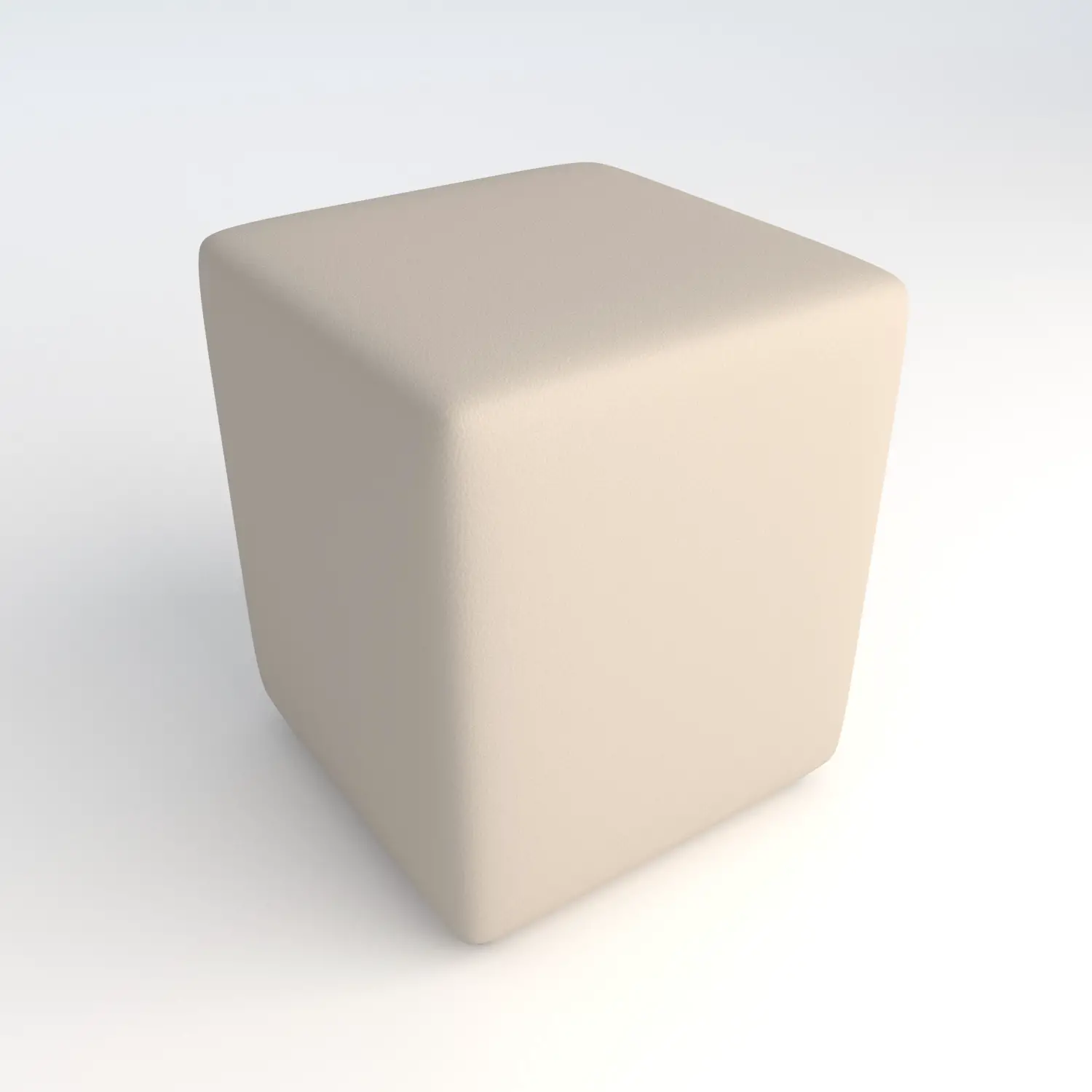 Pouf Ecopelle Ignifugo Quadrato H 46 Bianco Per Un Ambiente Scolastico Innovativo - Salottini e arredi morbidi