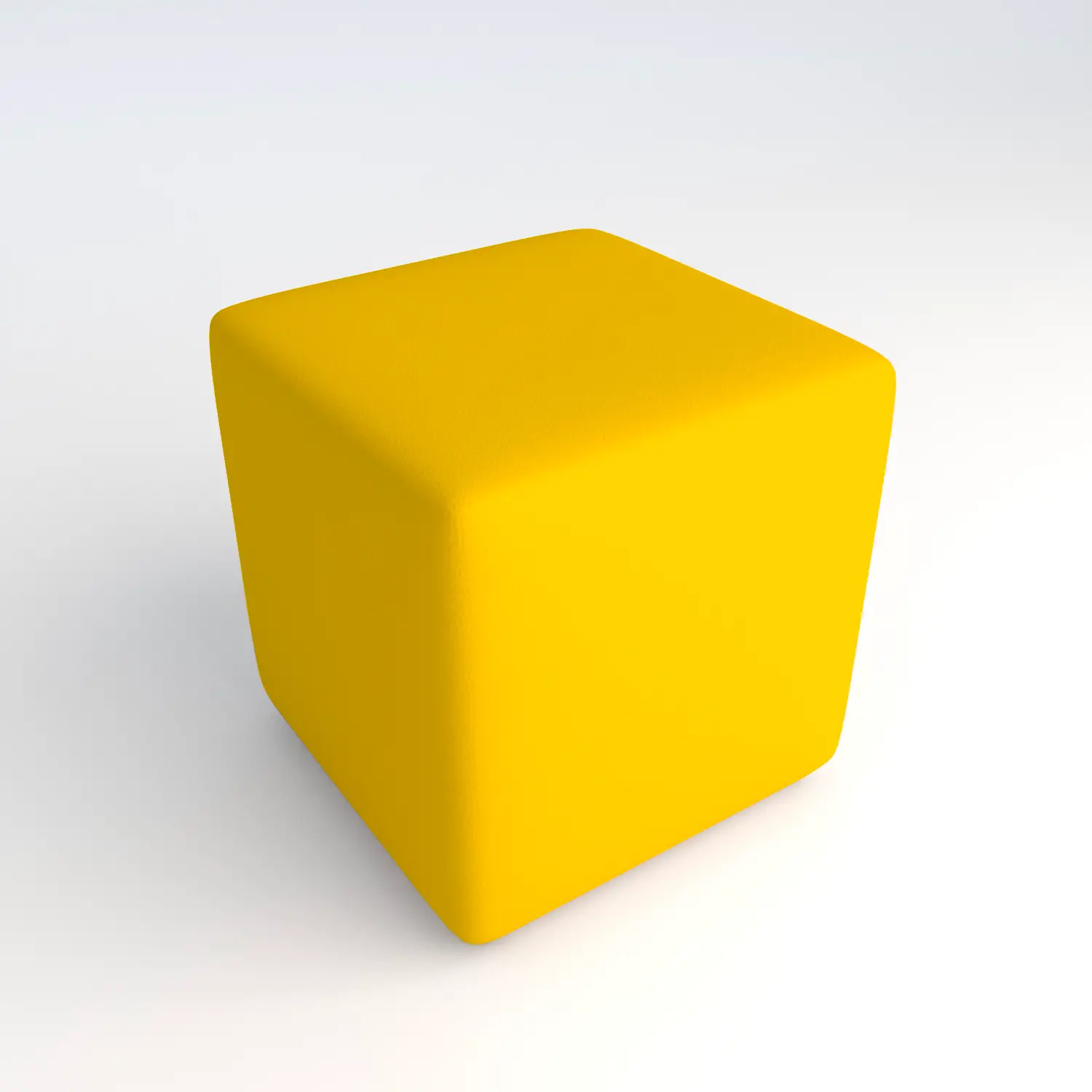 Pouf Ecopelle Ignifugo Quadrato H 46 Giallo Per Un Ambiente Scolastico Innovativo - Salottini e arredi morbidi