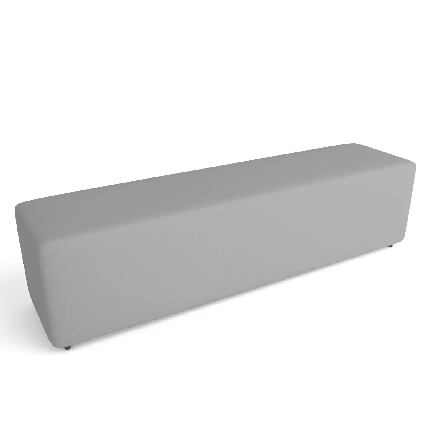 Pouf Ecopelle Ignifugo 4 Posti H 46 Grigio Perfetto Per Ambienti Scolastici Innovativi - Salottini e arredi morbidi