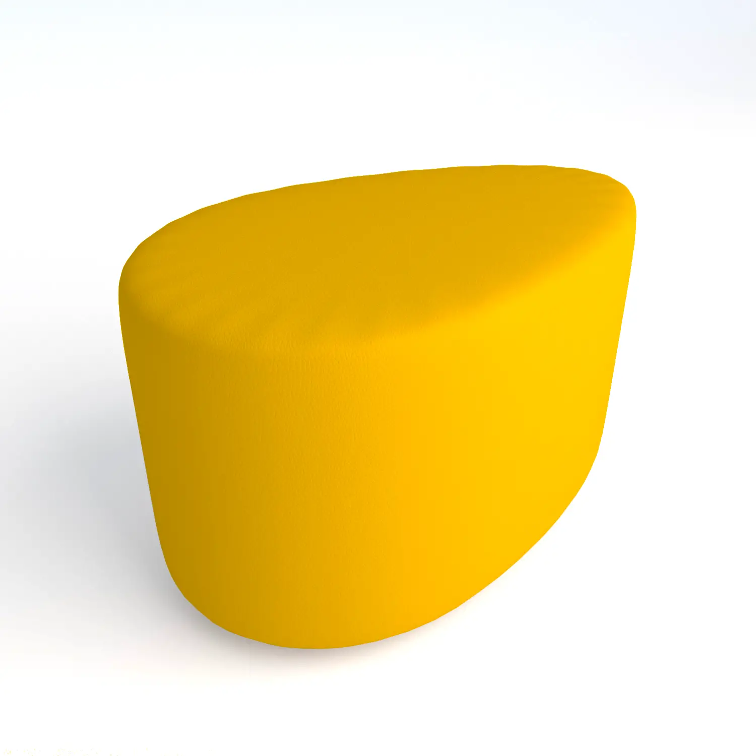 Pouf Ecopelle Ignifugo Goccia H 40 Giallo Per Ambienti Scolastici Innovativi - Salottini e arredi morbidi