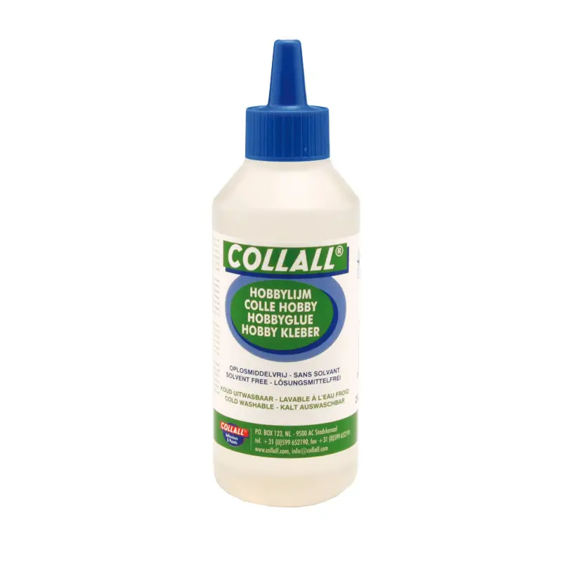 Colla Multiuso per Carta, Legno e Polistirolo 250 ml – Adesivo Trasparente a Base d’Acqua - Nastri adesivi e colle