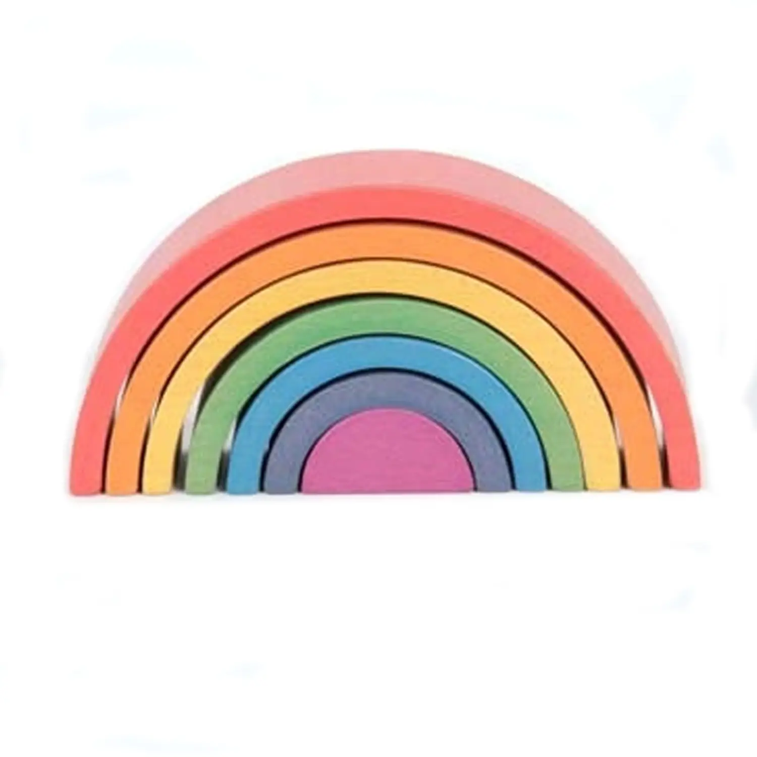Archi Arcobaleno in Legno – Set di 7 Elementi Montessori - Costruzioni in legno