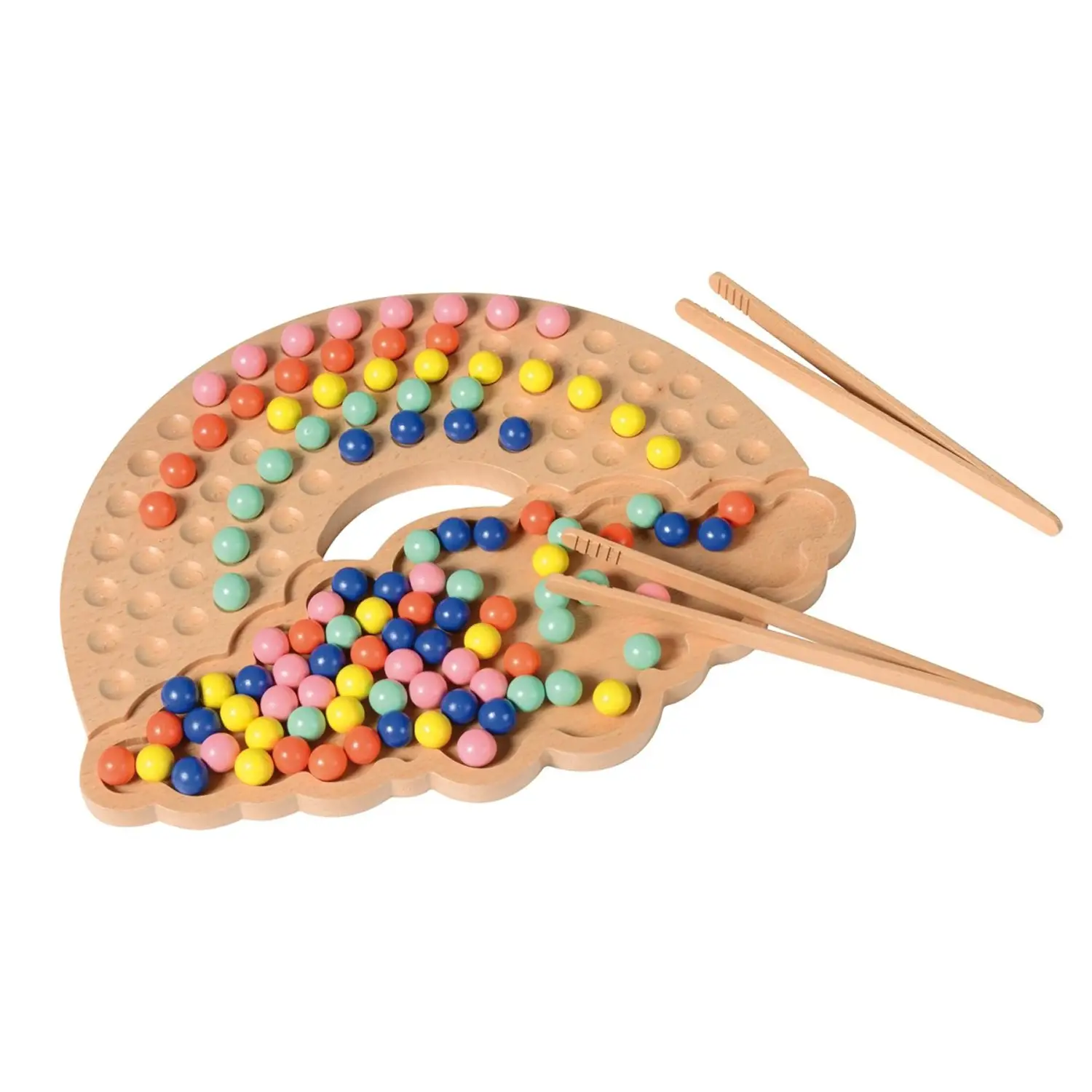 Tavola Arcobaleno con Biglie – Gioco Educativo per Motricità e Creatività - Classificazione e matematica