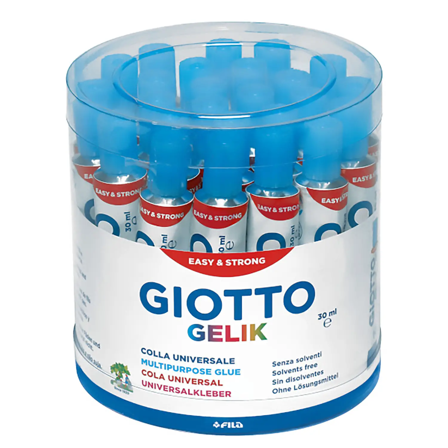Attaccatutto Giotto Gelik - Set 24 Tubetti da 30 ml - Nastri adesivi e colle