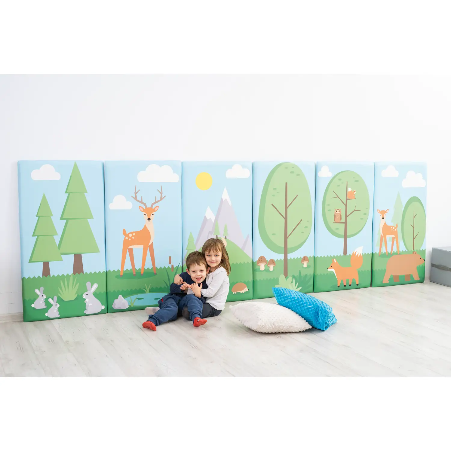 Pannelli Decorativi Murali Morbidi Allegra Foresta - Decori murali morbidi